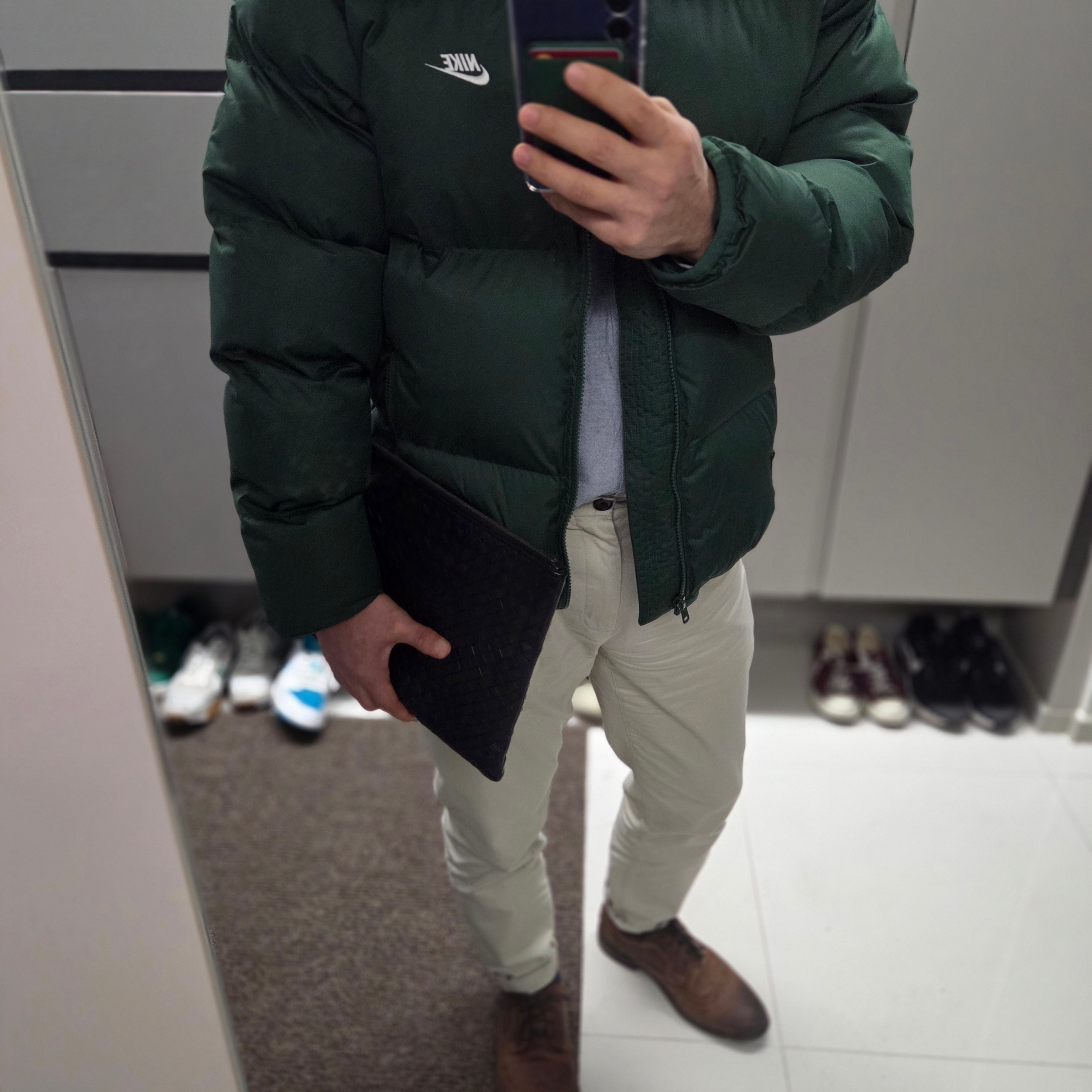 Nike NSW Puffer Jacket Fir - Asia 착용 스타일