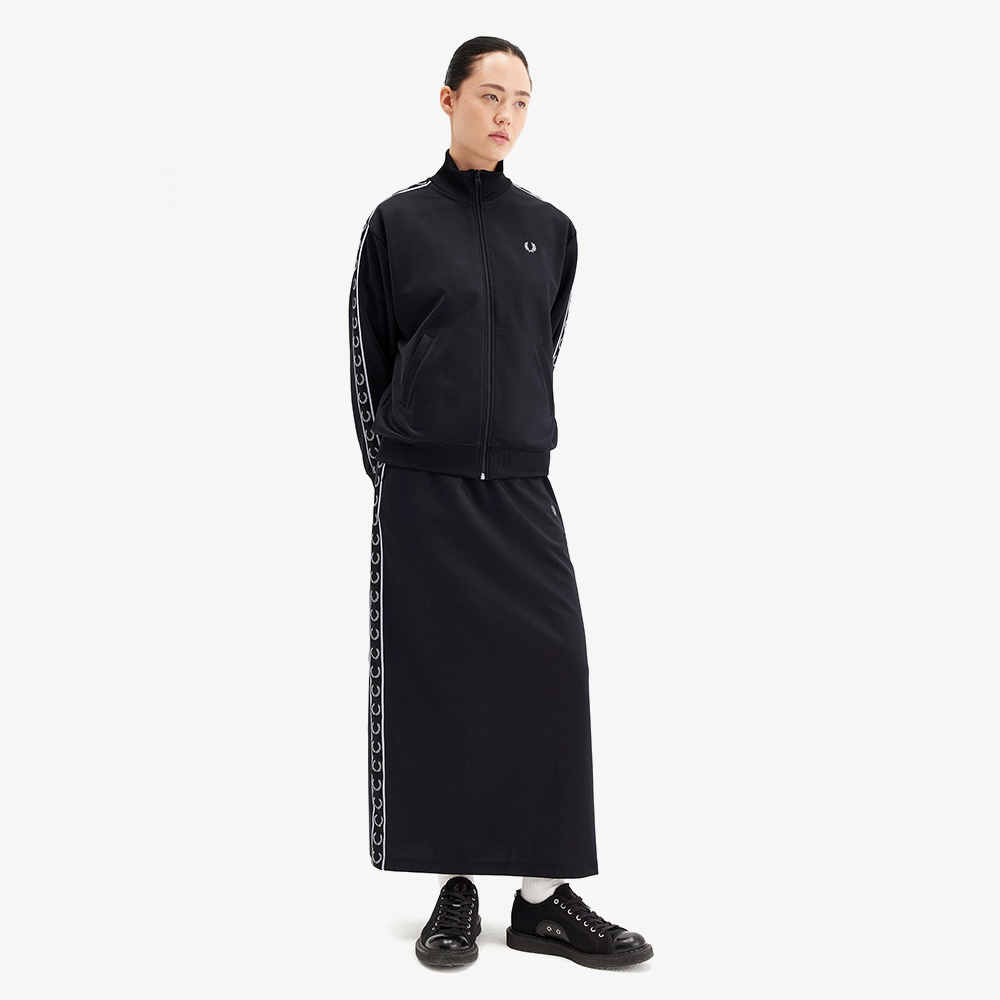 프레드페리 우먼 테잎 트랙 재킷 블랙(Fred Perry Womens Taped Track Jacket Black) - 5