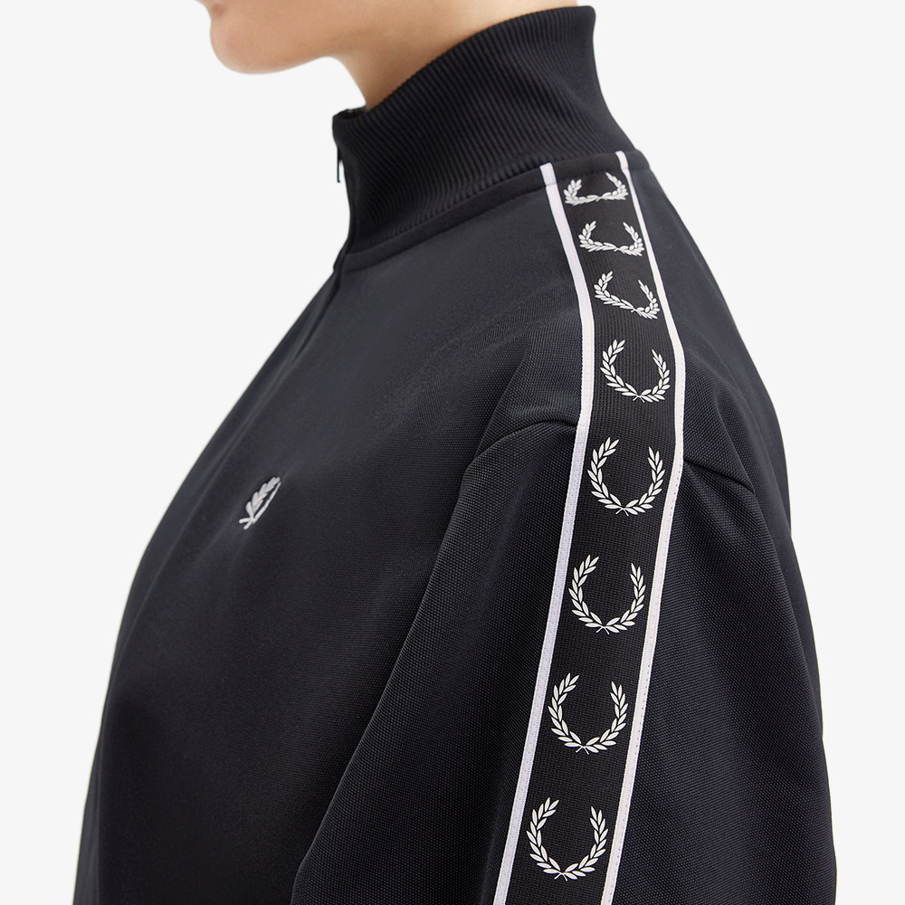 프레드페리 우먼 테잎 트랙 재킷 블랙(Fred Perry Womens Taped Track Jacket Black) - 6