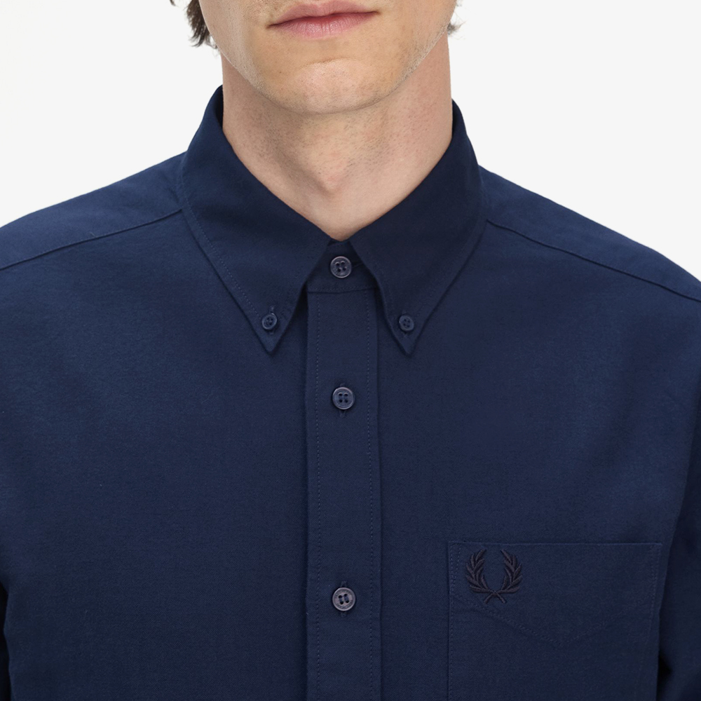프레드페리 롱 슬리브 옥스포드 셔츠 테니스블루(Fred Perry Long Sleeve Oxford Shirt Tennis Blue) - 5