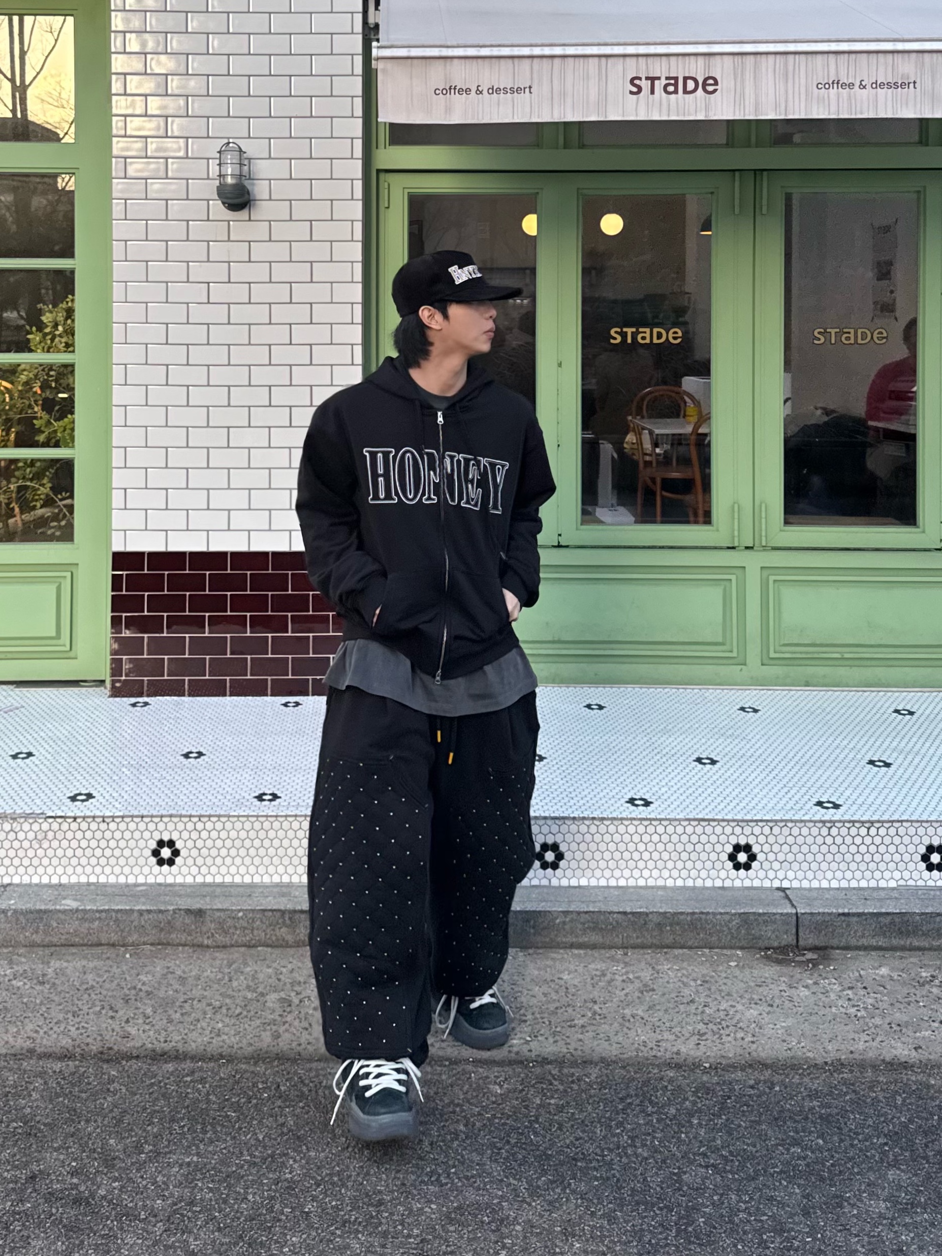 ERL Vamp Skate Shoe Pirate Black, Honey Scoop House House Corduroy 5p Cap Black 착용 스타일 - 5