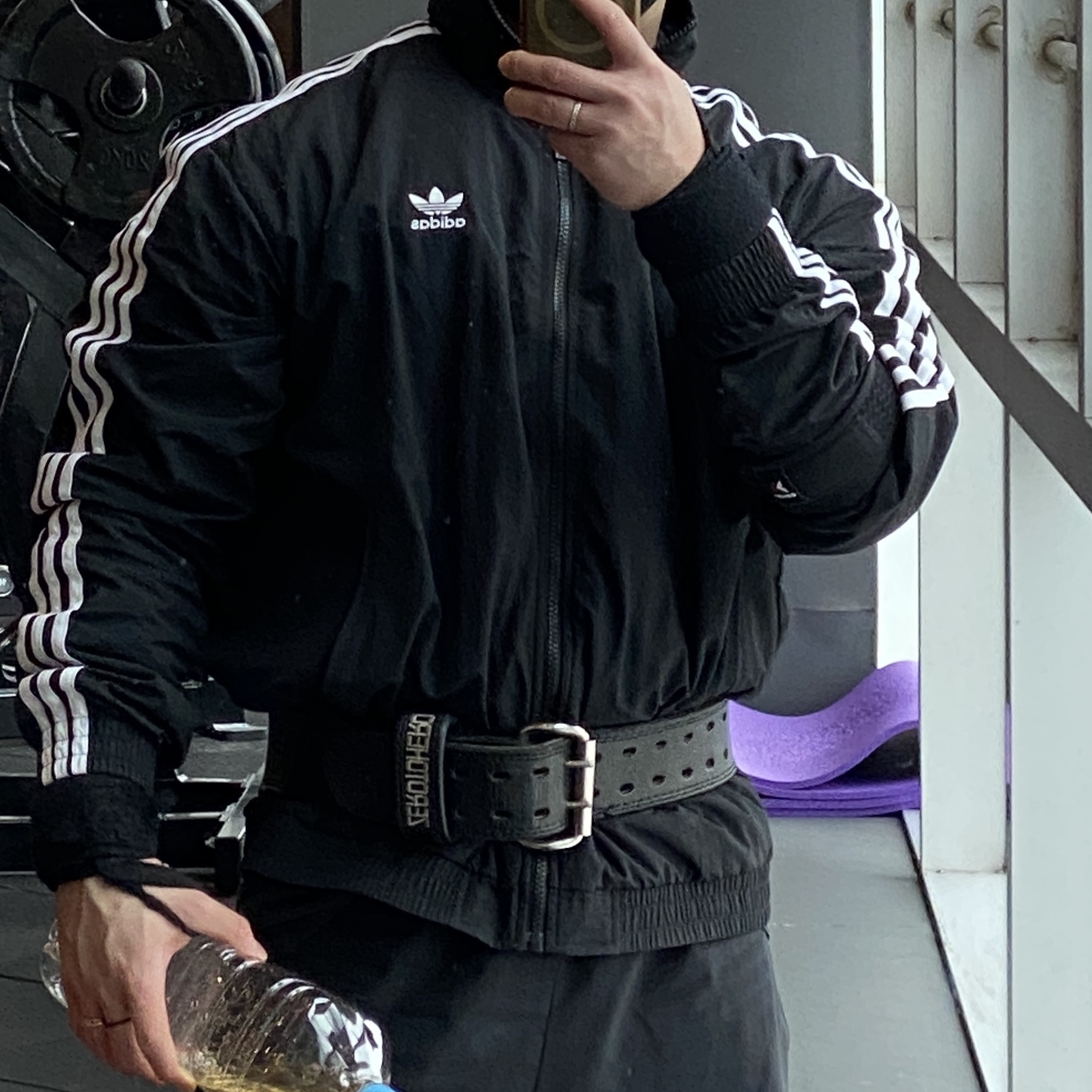 Adidas Adicolor Woven Firebird Track Top Black  - KR Sizing 착용 스타일