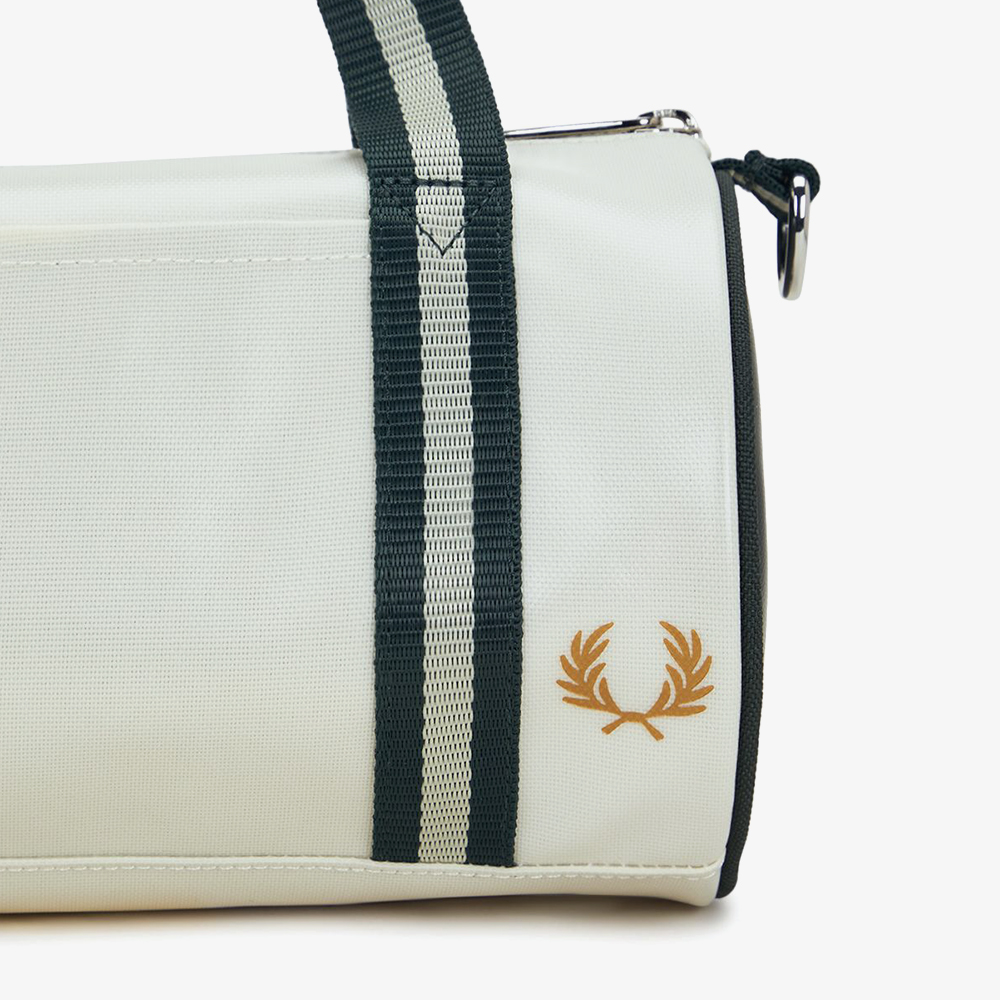 프레드페리 클래식 미니 배럴 백 에크루/나이트그린(Fred Perry Classic Mini Barrel Bag Ecru/Night Green) - 5