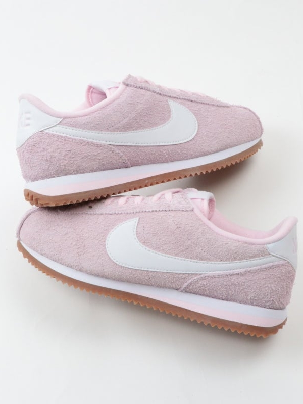 (W) Nike Cortez Vintage Suede Pink Foam Gum Medium Brown 착용 스타일