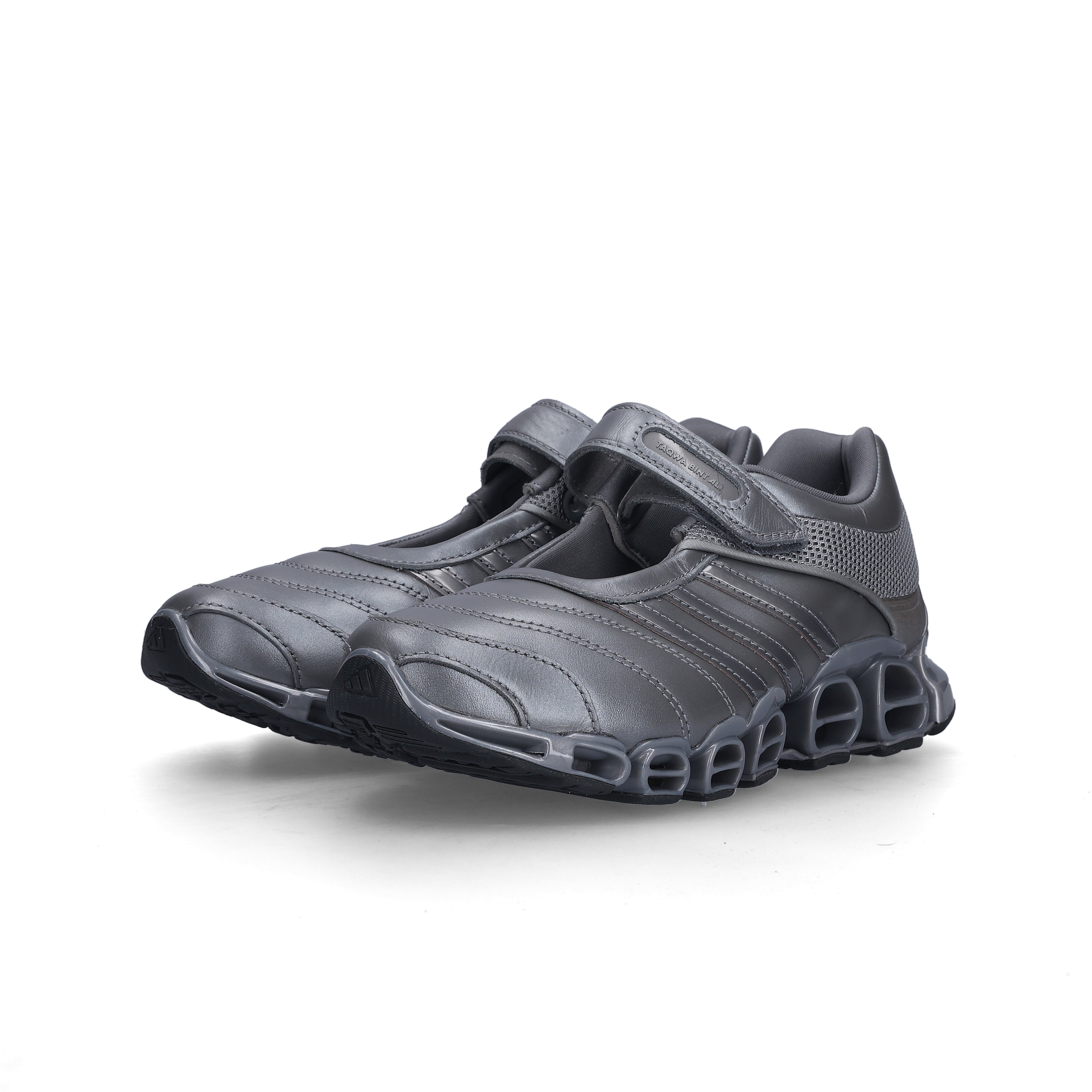 (W) Adidas x Taqwa Bint Ali Megaride Mary Jane Iron Metallic Cyber Metallic