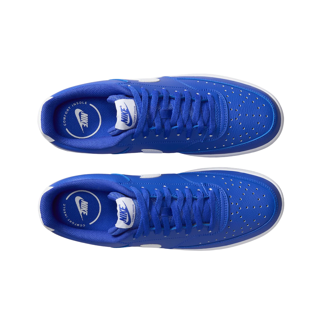 나이키 코트 비전 로우 레이서 블루 화이트(Nike Court Vision Low Racer Blue White) - 2