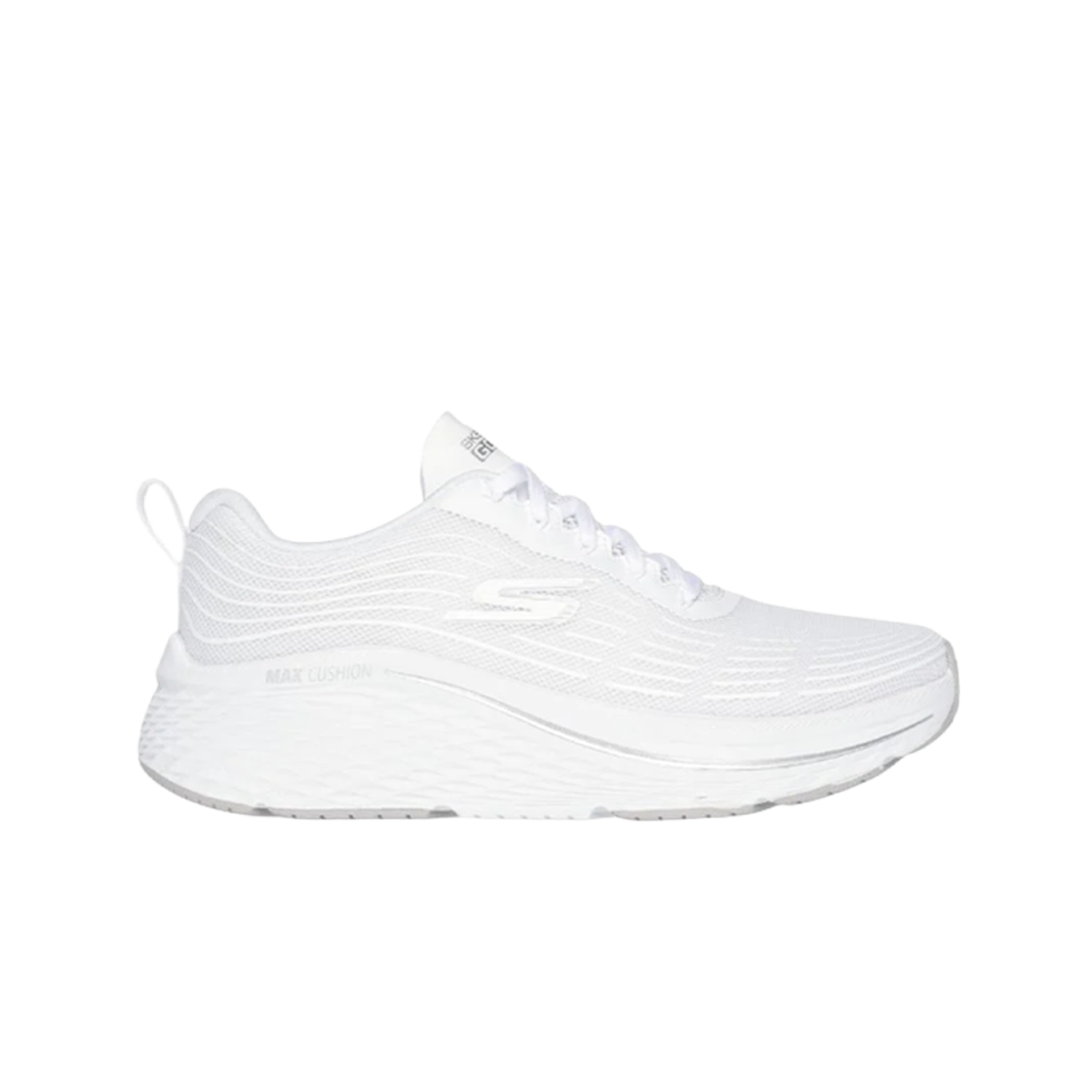 (W) 스케쳐스 맥스 쿠셔닝 엘리트 2.0 화이트((W) Skechers Max Cushioning Elite 2.0 White)
