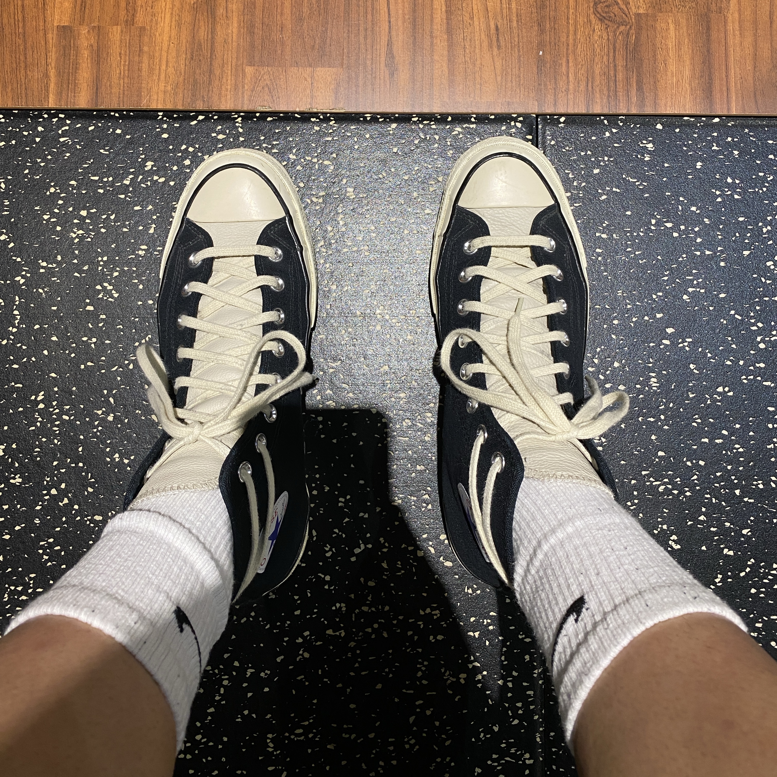 Converse x Fear of God Essentials Chuck 70 Hi Black 2020 착용 스타일 - 2