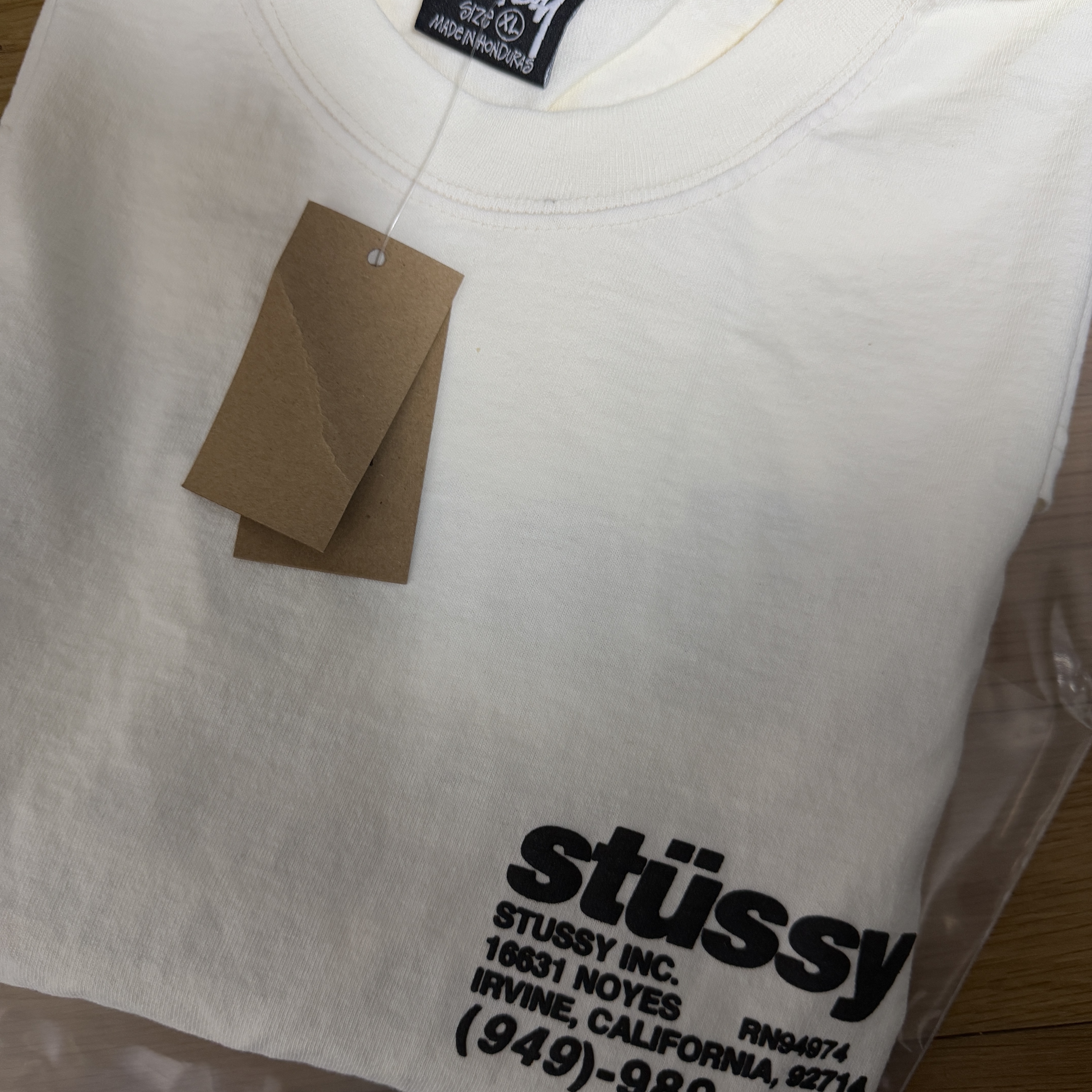 Stussy DNA Pigment Dyed T-Shirt Natural 착용 스타일