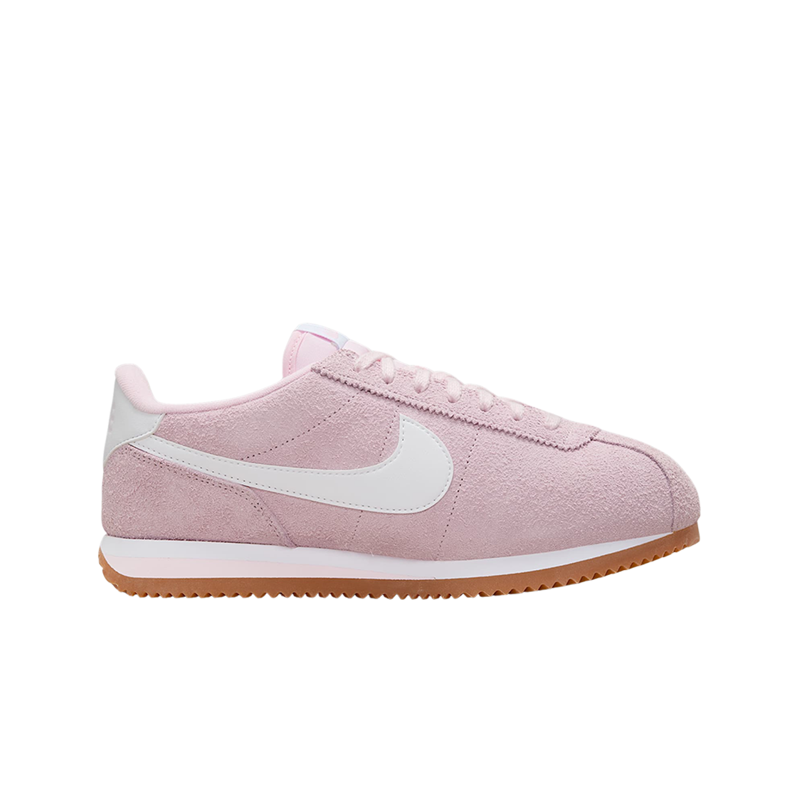 (W) 나이키 코르테즈 빈티지 스웨이드 핑크 폼 검 미디움 브라운((W) Nike Cortez Vintage Suede Pink Foam Gum Medium Brown)