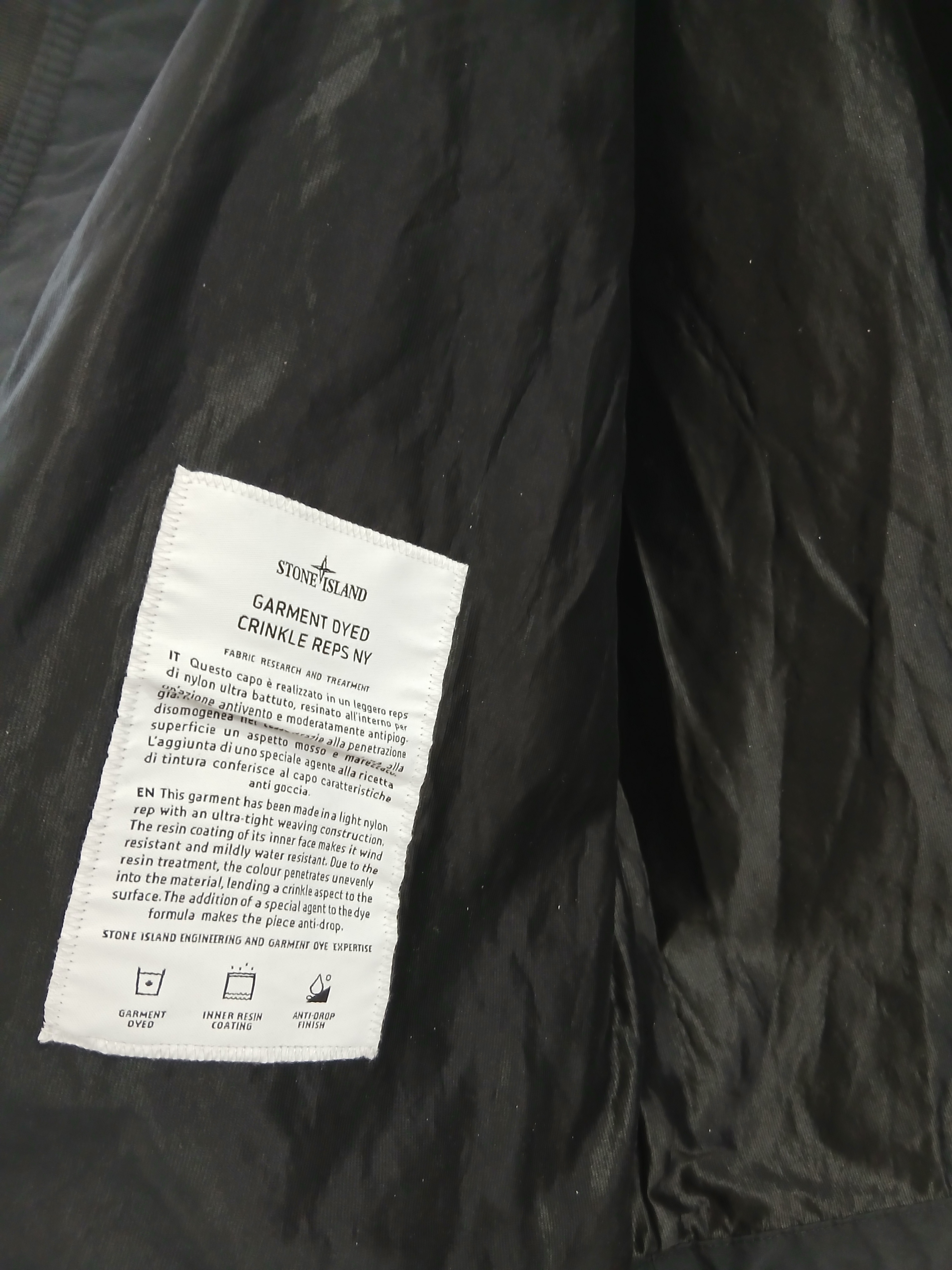Stone Island S0A23 Crinkle Reps R-NY Wind Resistant Anti-Drop Hooded Jacket - 25SS 착용 스타일 - 8