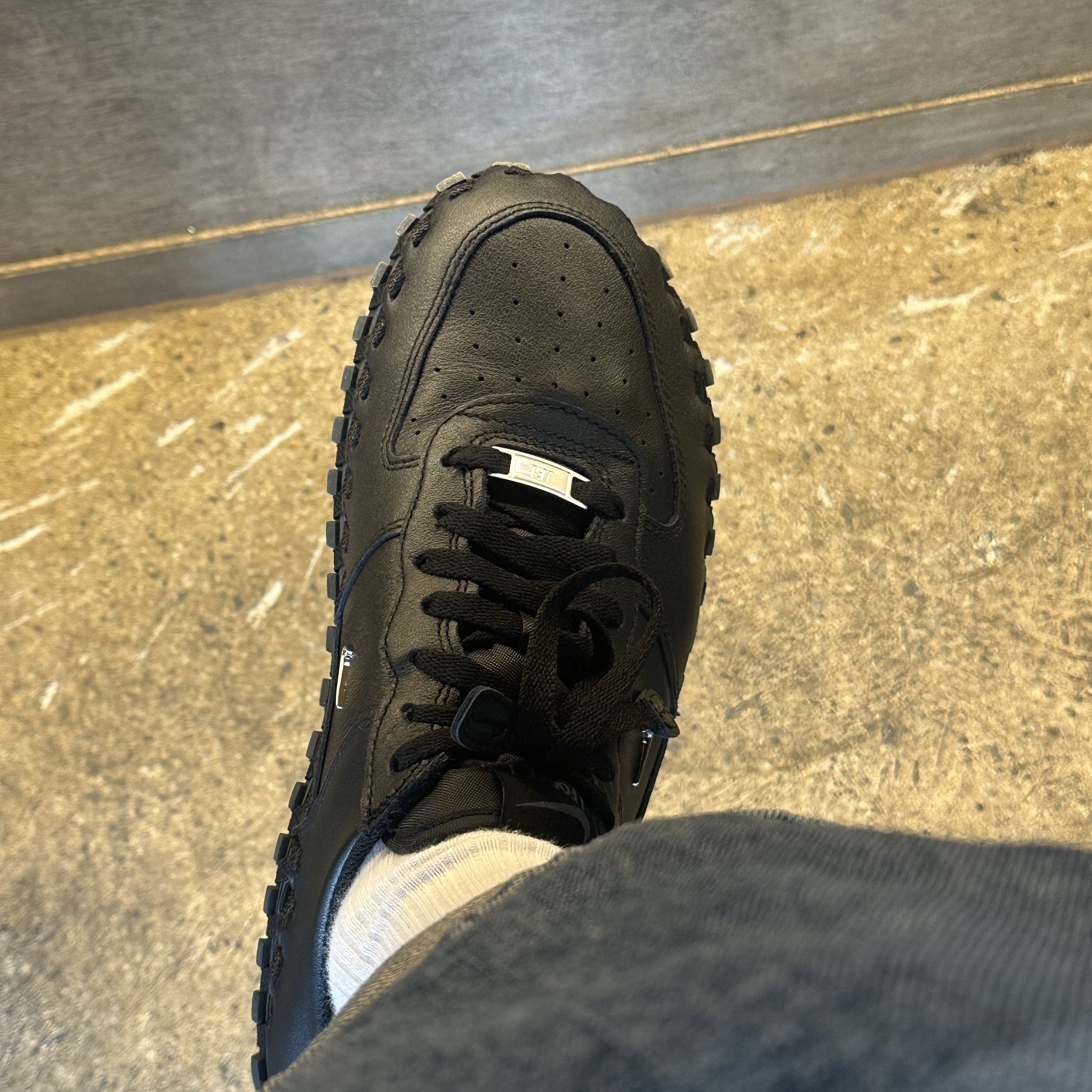 Nike x Jacquemus J Force 1 Low LX SP Black 착용 스타일
