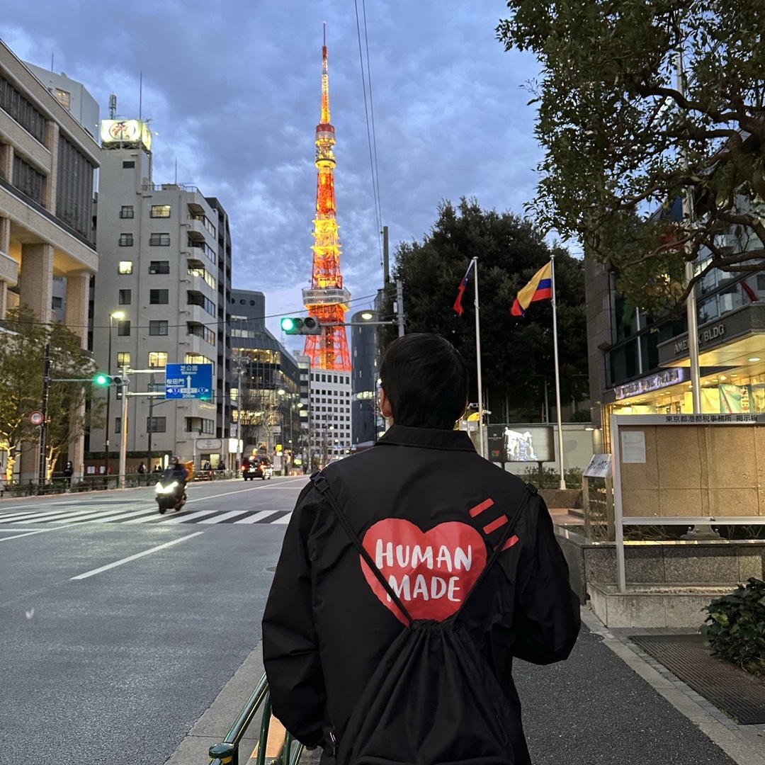 Human Made Coach Jacket Black 착용 스타일