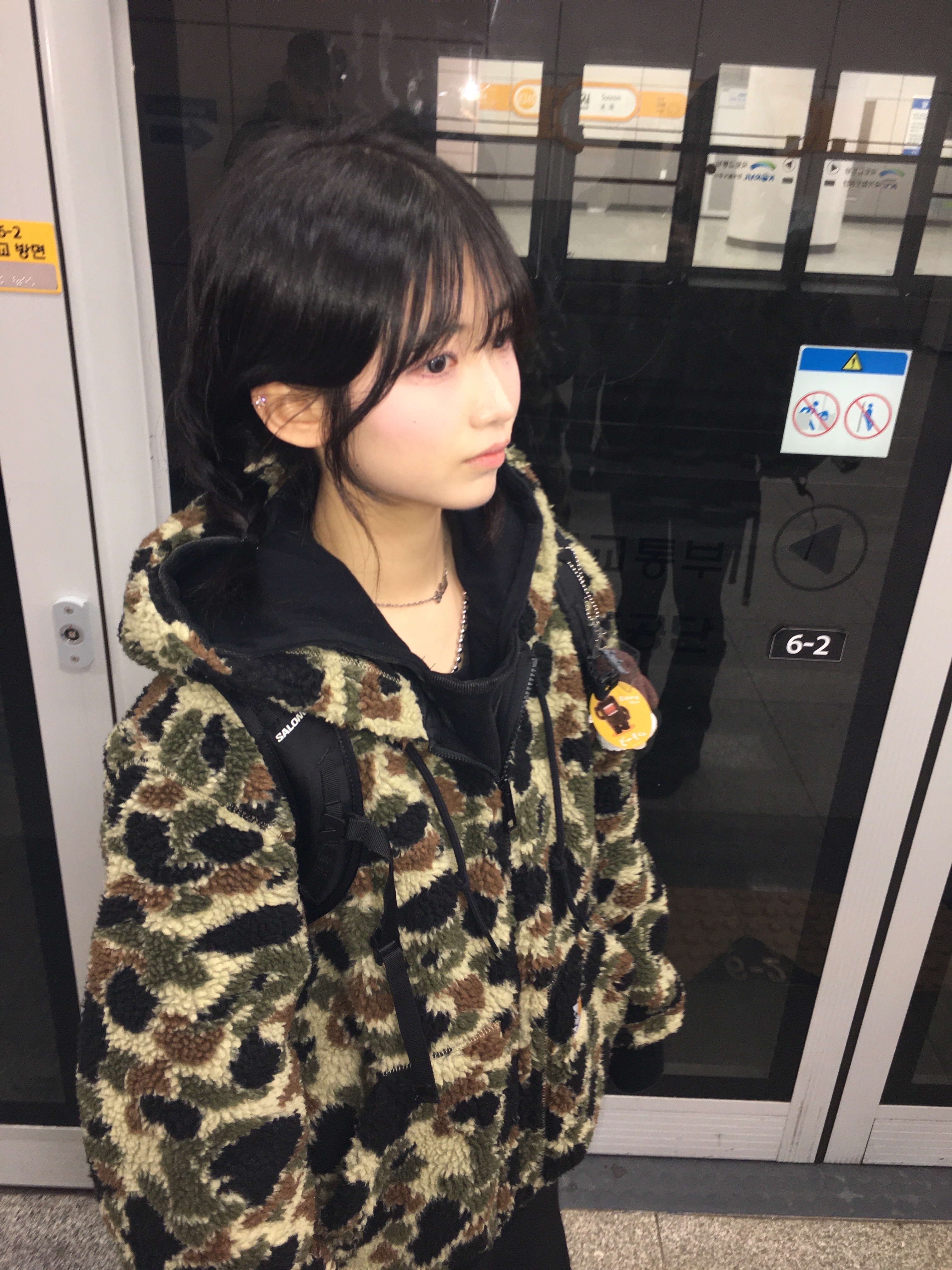 Carhartt WIP OG Active Liner Black, Carhartt WIP OG Active Liner Wall Baru Jacquard 착용 스타일 - 1