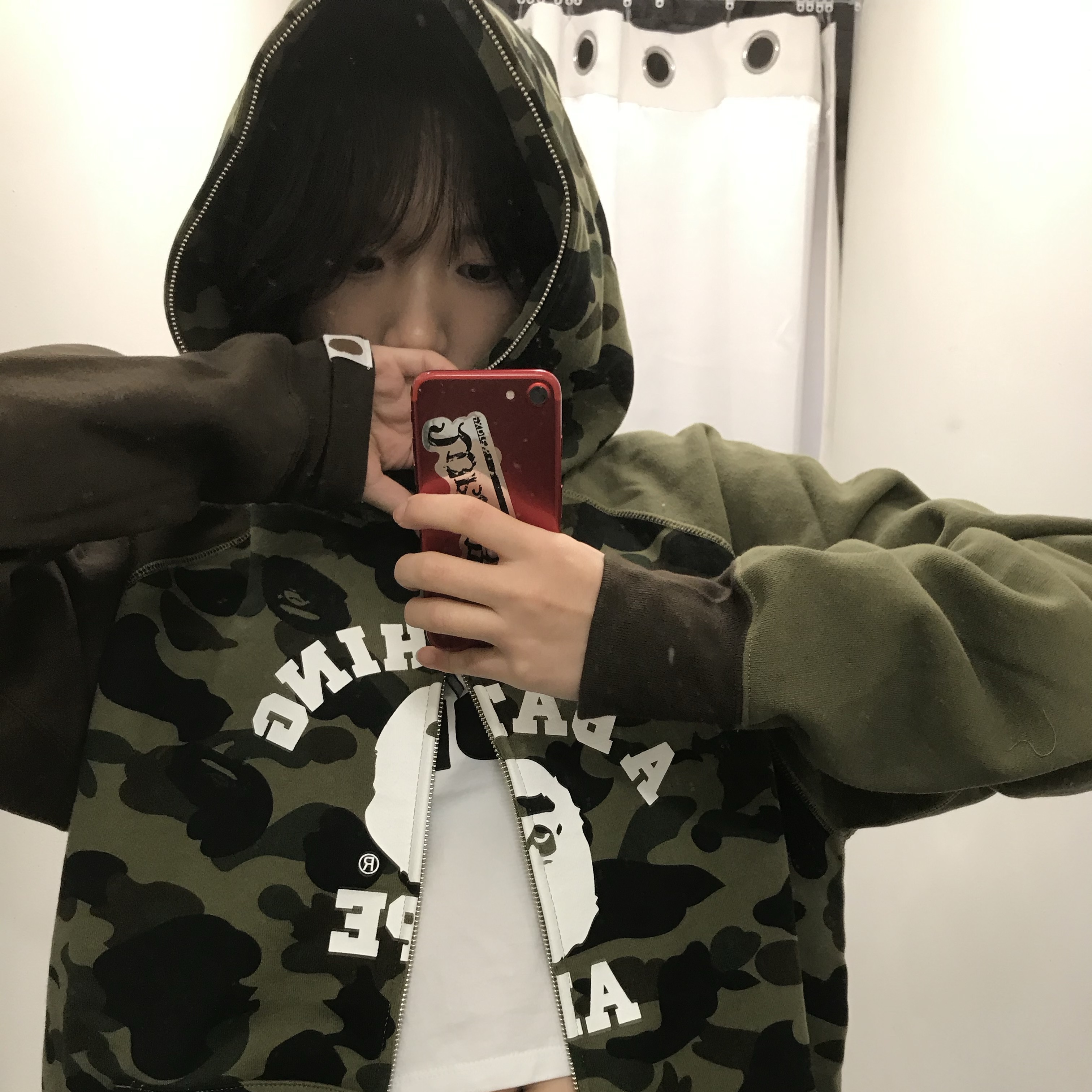 스투시 라구나 아이콘 스웨터 블랙, 캐피탈 11.5온즈 데님 럼버 팬츠 인디고 (프로세싱) 착용 스타일 - 6