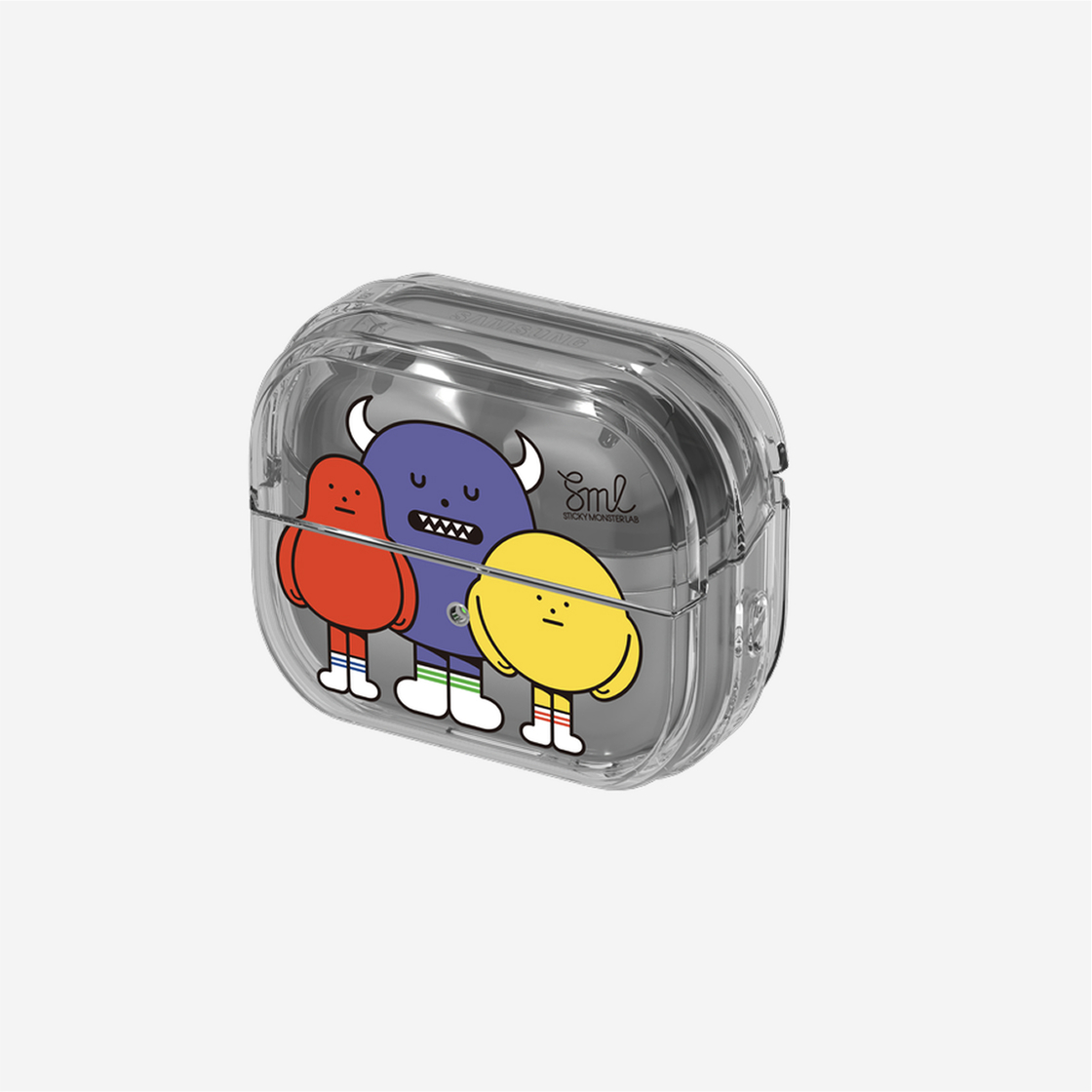 에스엘비에스 스티키몬스터랩 프렌즈 클리어 커버 갤럭시 버즈3 프로(SLBS Sticky Monster Lab Friends Clear Cover For Galaxy Buds3 Pro) - 3