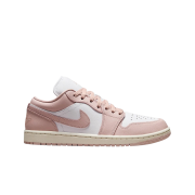 (W) Jordan 1 Low White Pink Oxford