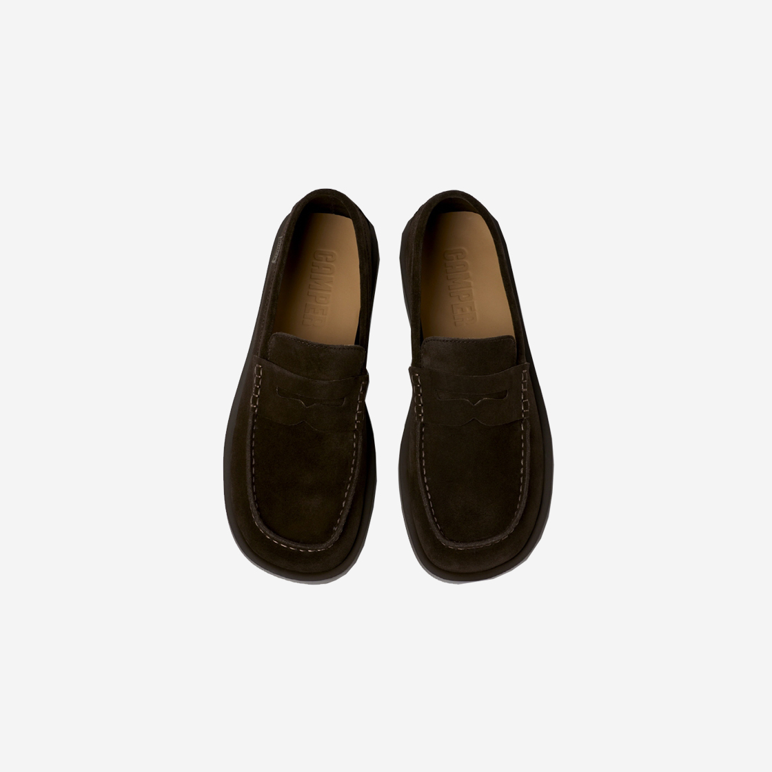 캠퍼 남성 던 레이스업 다크 브라운(Camper Men Don Laceup Dark Brown) - 3