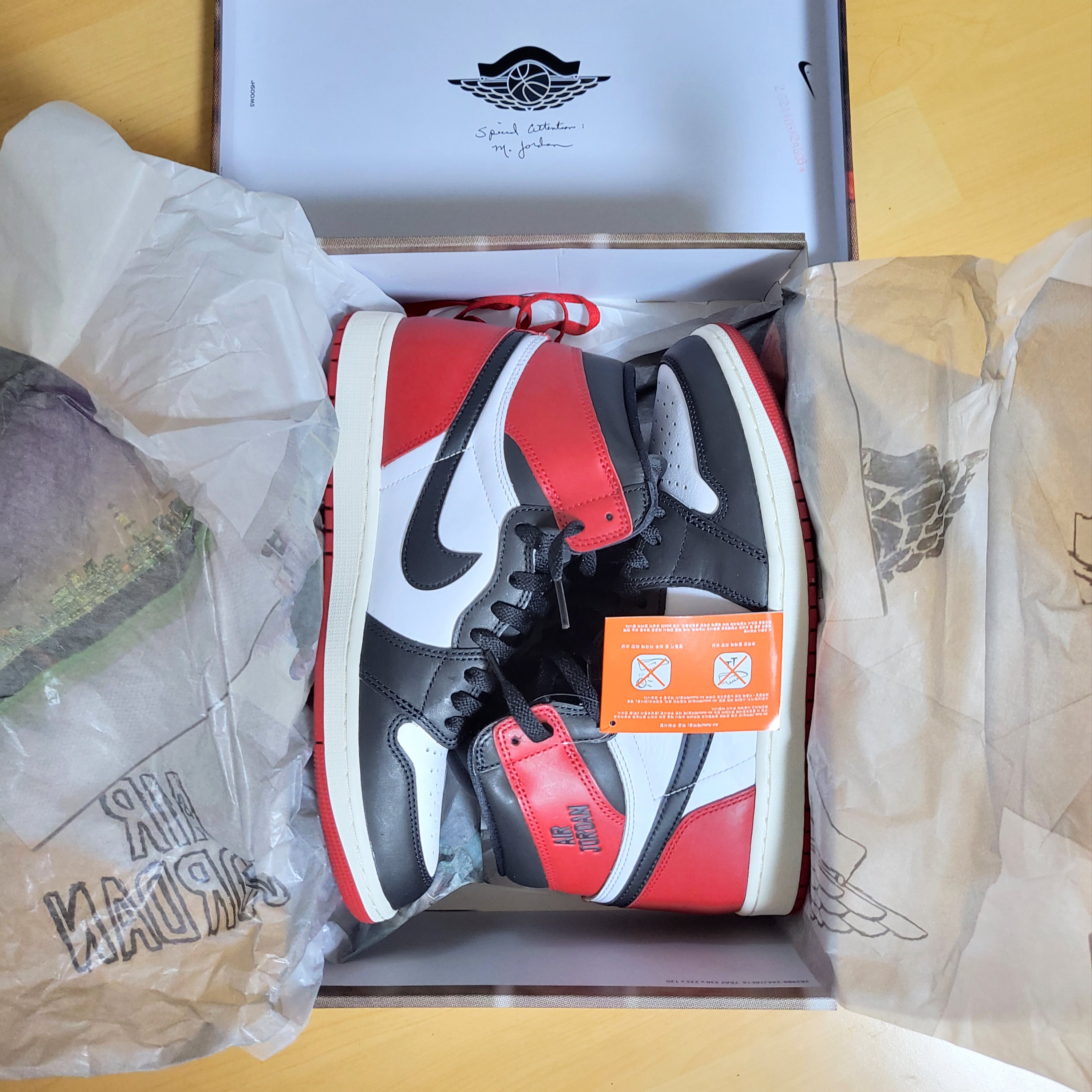 Jordan 1 Retro High OG Black Toe, Jordan 1 Retro High Shattered Backboard 3.0 착용 스타일 - 9