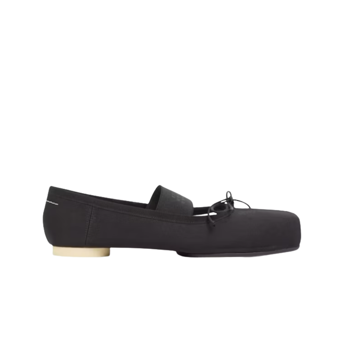 S59WZ0100P5560T8013 (W) MM6 Maison Margiela Anatomic Ballerinas Flat Black