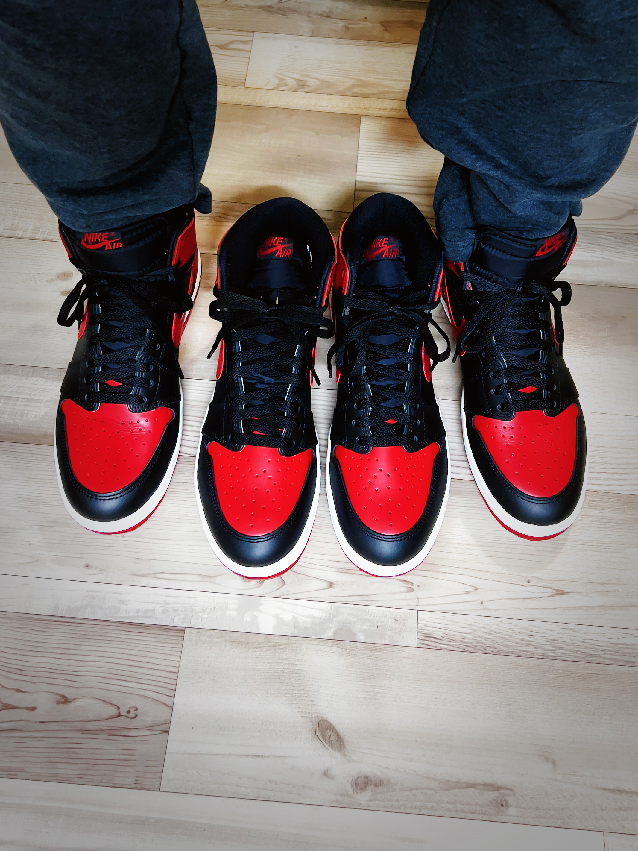Jordan 1 High 85 Bred, Jordan 1 x Tune High 85 Bred (Special Package) 착용 스타일 - 1