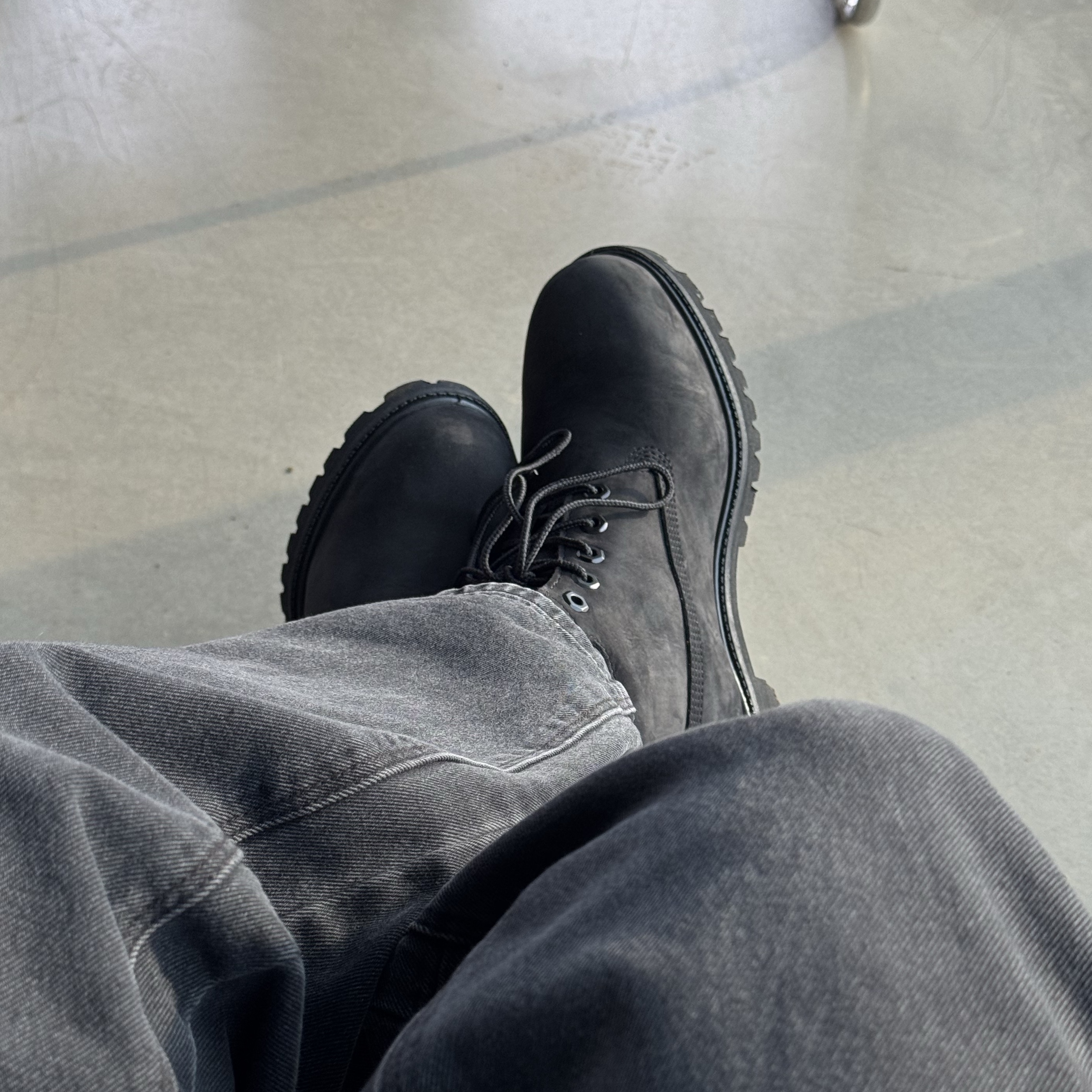 Timberland Premium 6 inch Waterproof Boot Black Nubuck - Wide 착용 스타일