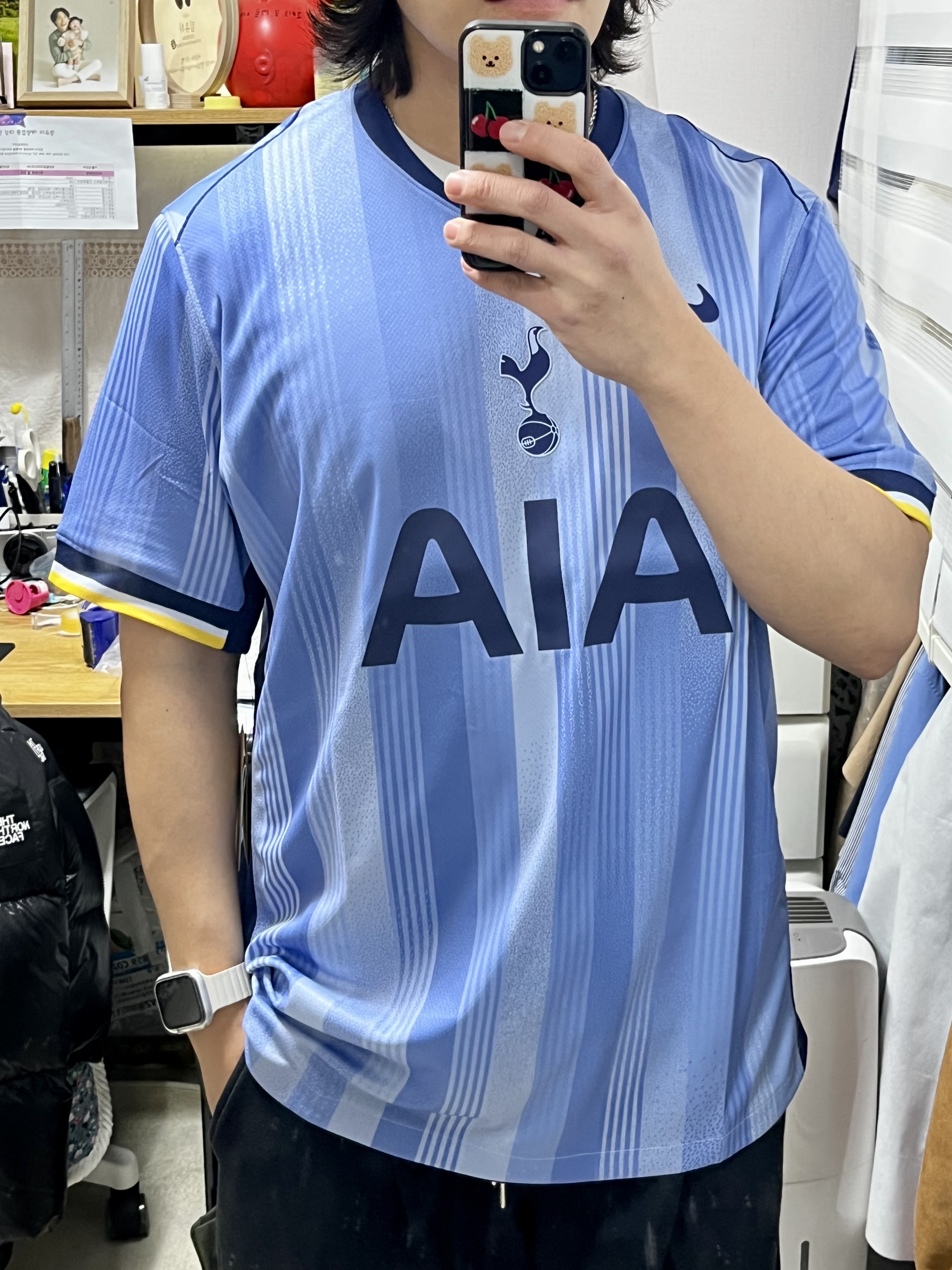 Nike Tottenham Hotspur 2024/25 Dri-Fit Stadium Away Jersey Cobalt Bliss (Non Marking Ver.) 착용 스타일 - 1