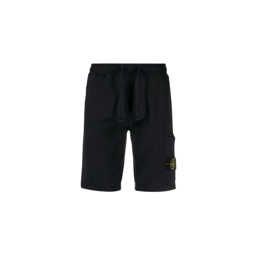 Stone Island 64651 Fleece Bermuda Shorts Navy Blue - 24SS