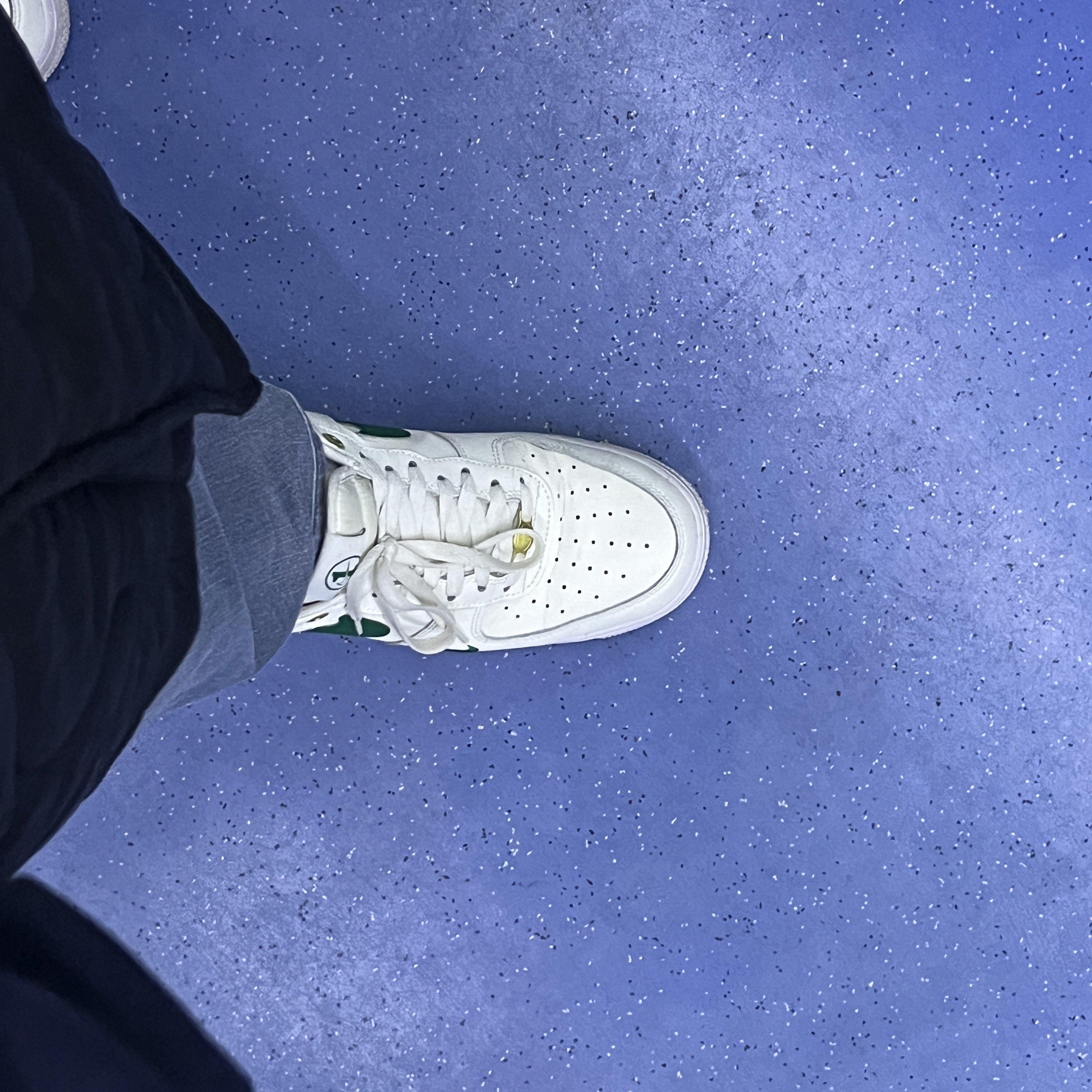 Nike Air Force 1 '07 LV8 40th Anniversary Join Forces Sail Malachite 착용 스타일