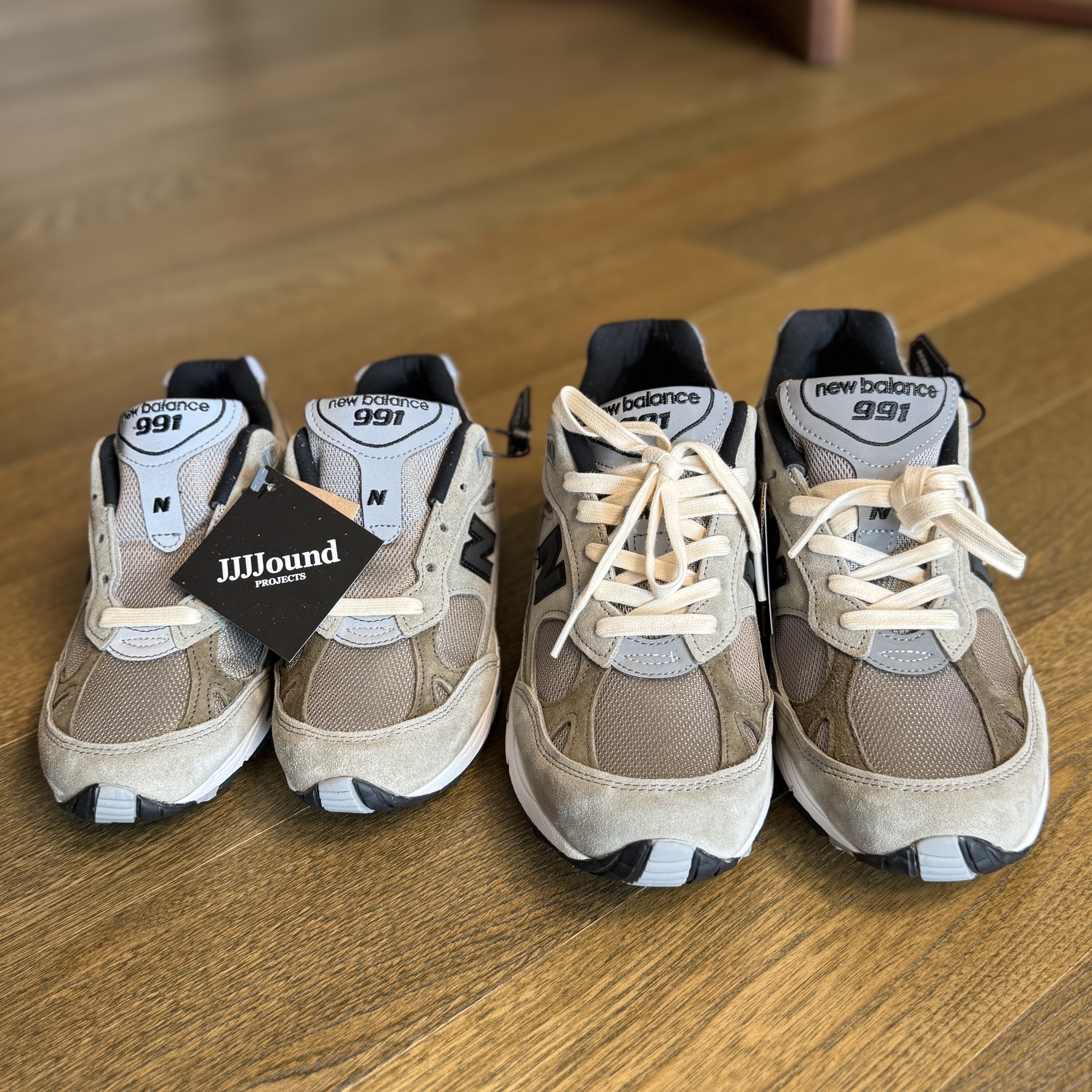 New Balance x JJJJound 991 Made in UK Grey 착용 스타일 - 1