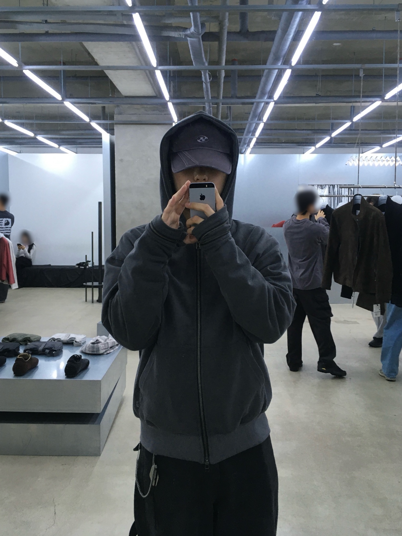 Sansan Gear Faded Washing Cap Charcoal, Asics x Unaffected Gel-Kayano 20 Obsidian Grey Black 착용 스타일 - 2