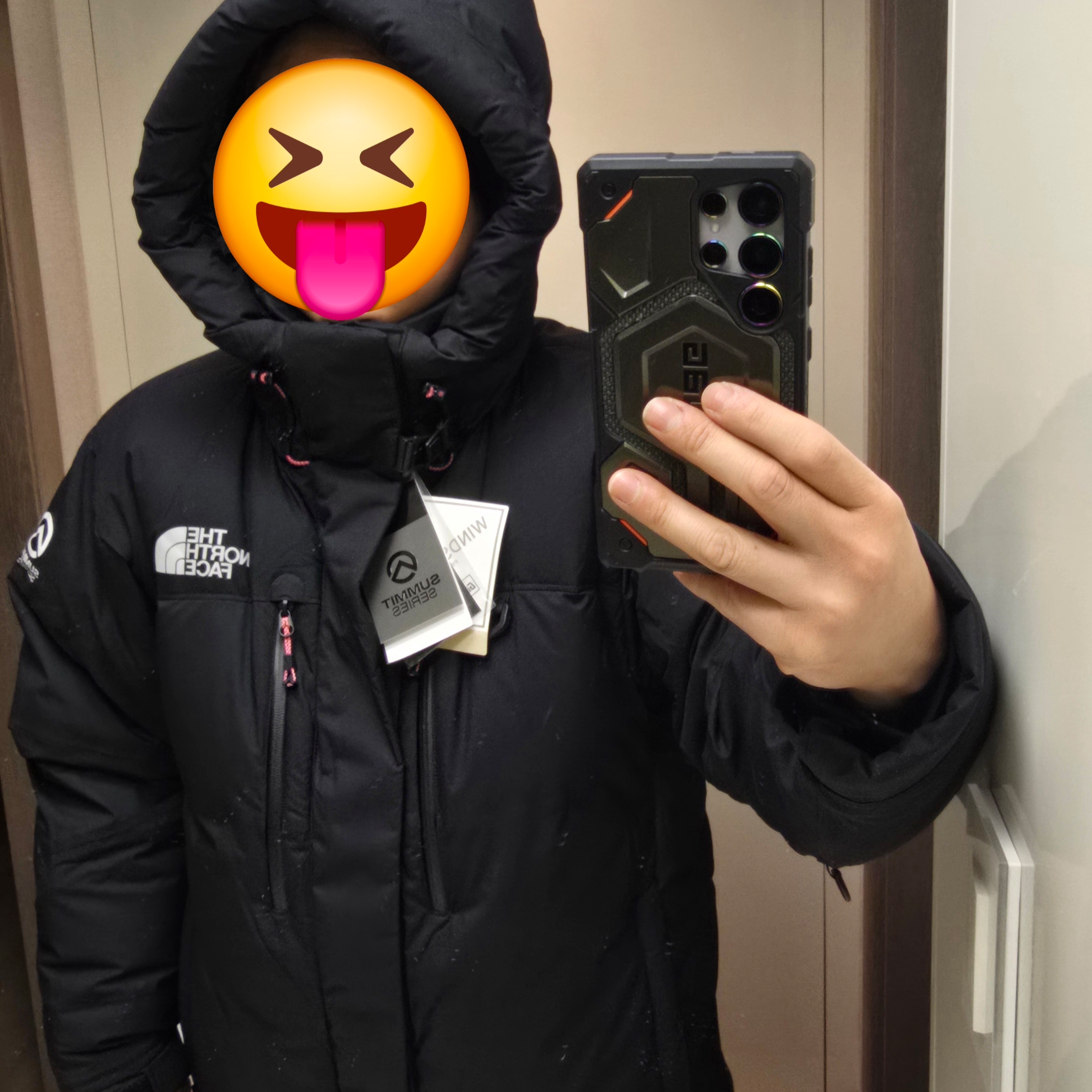 The North Face Himalayan 30th Anniversary Parka Black - 24FW 착용 스타일 - 1