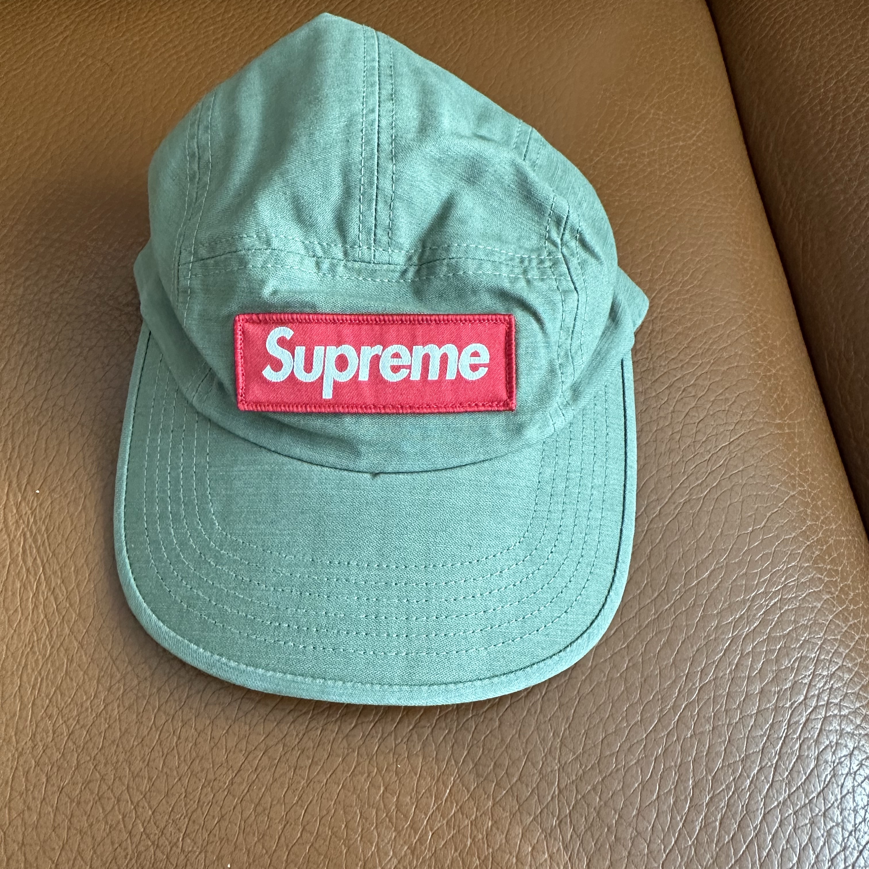 Supreme Military Camp Cap Olive - 24FW 착용 스타일