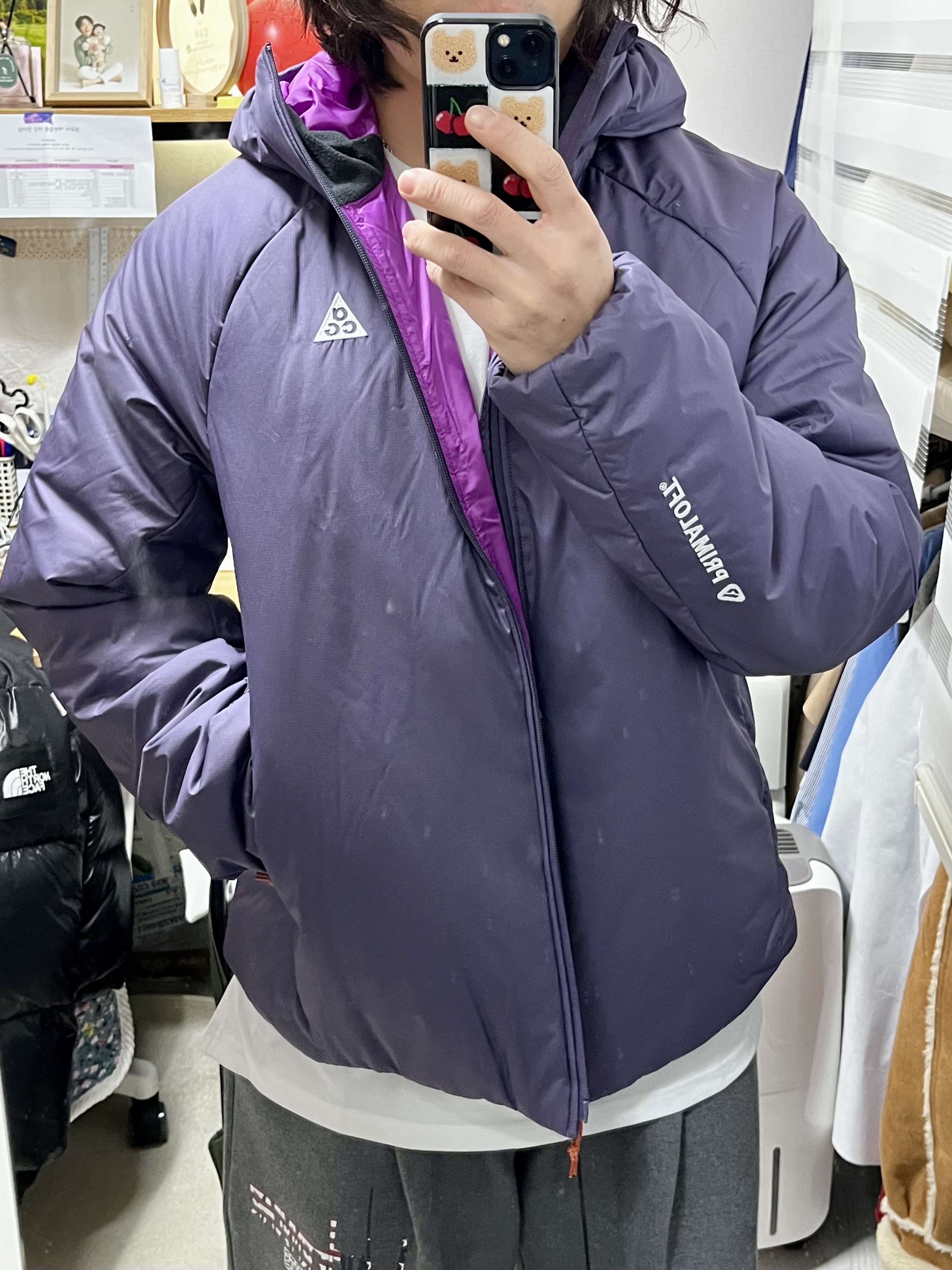 Nike ACG Rope De Dope Primaloft Therma-Fit Jacket Dark Raisin Bold Berry - Asia 착용 스타일 - 2