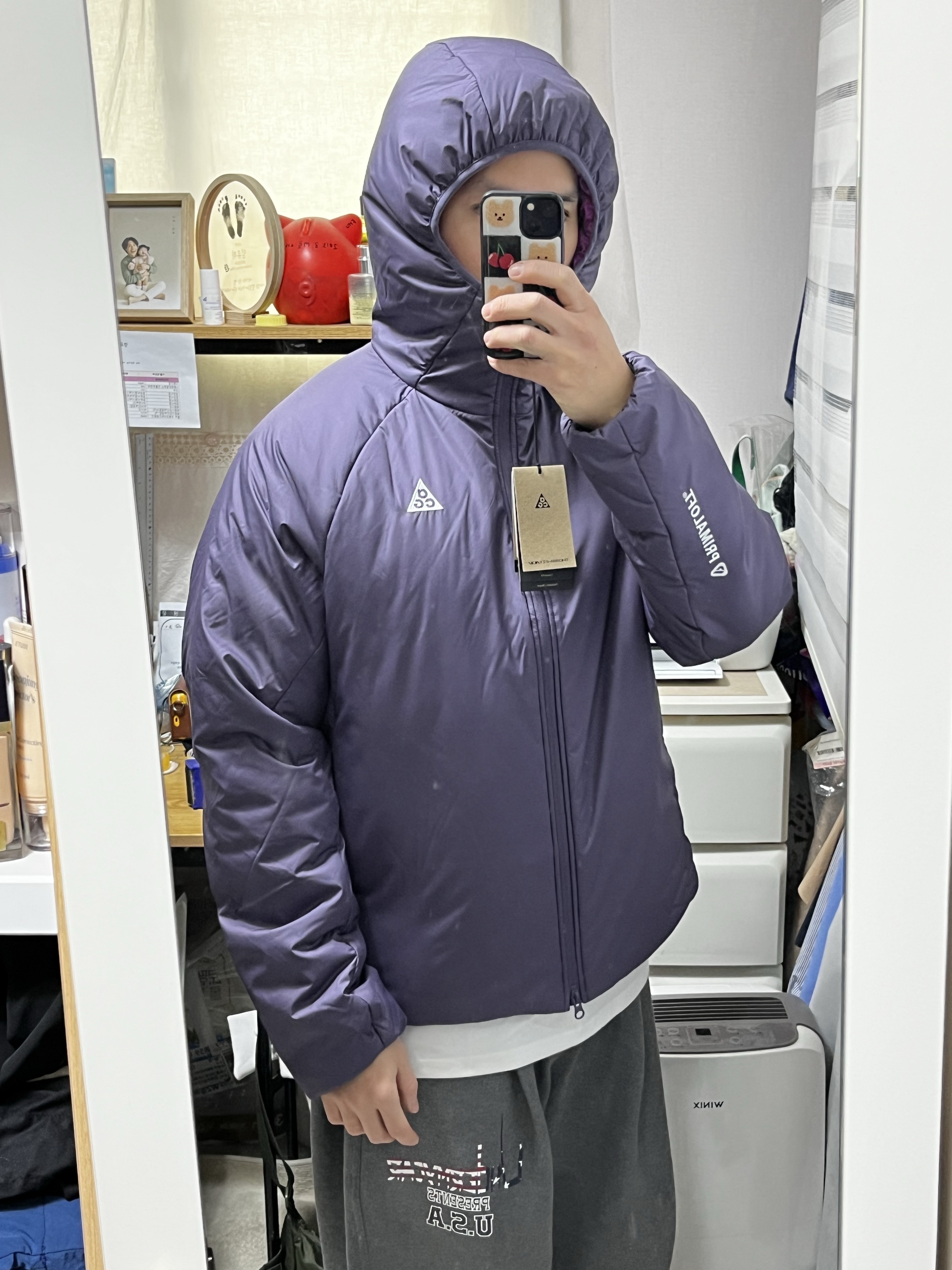 Nike ACG Rope De Dope Primaloft Therma-Fit Jacket Dark Raisin Bold Berry - Asia 착용 스타일 - 5