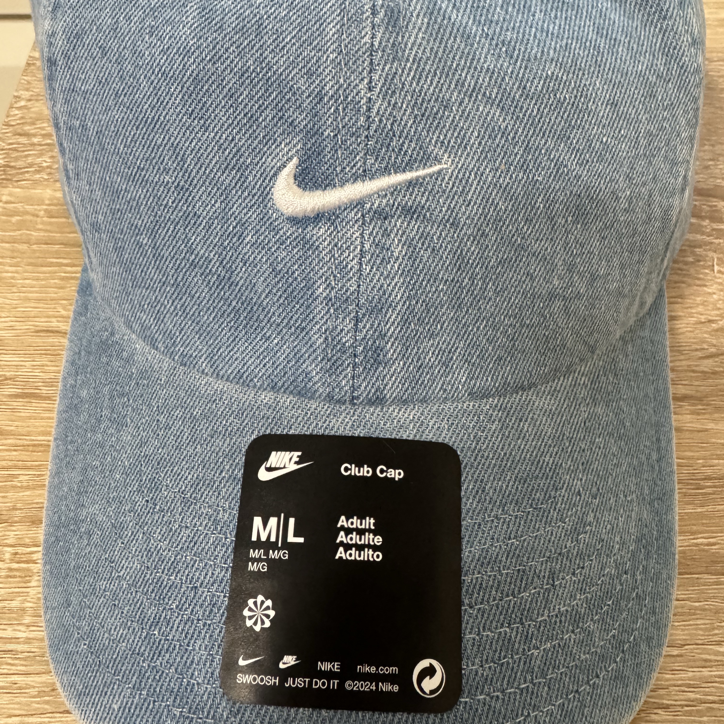 Nike Club Unstructured Denim Cap Aegean Storm Thunder Blue 착용 스타일