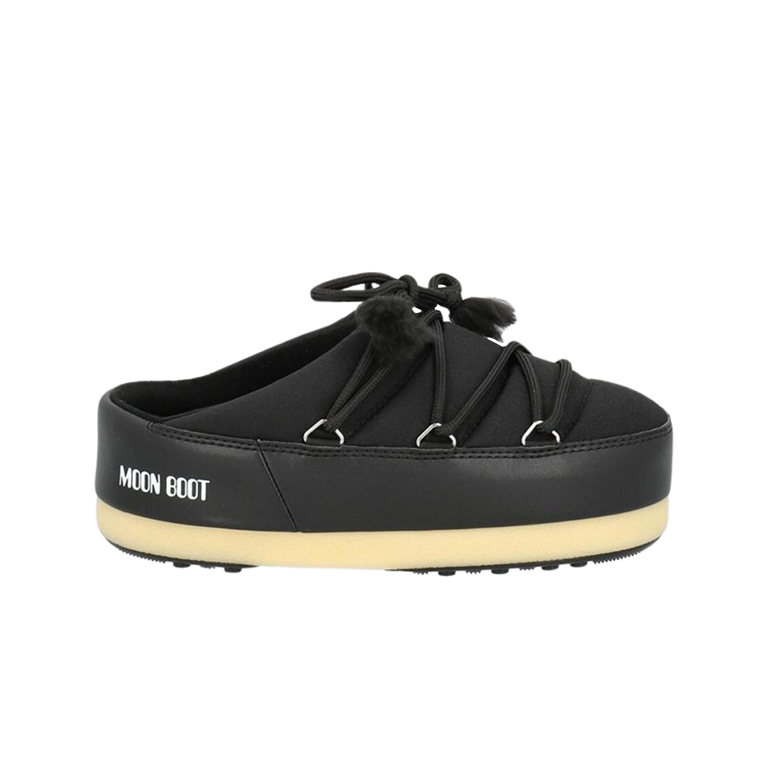 (W) 문부츠 EVX 나일론 뮬 블랙((W) Moon Boot EVX Nylon Mule Black)