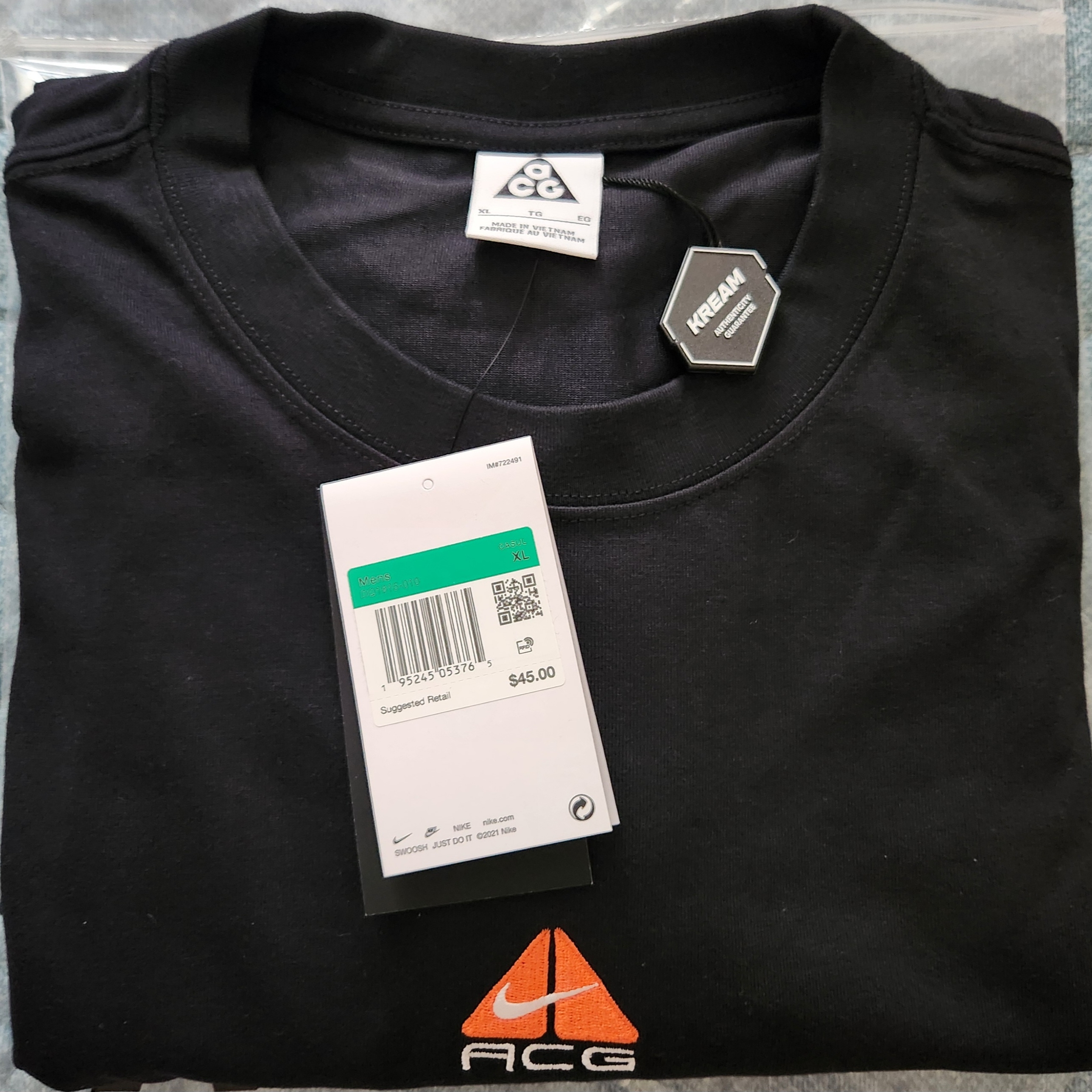 Nike ACG LBR Lungs T-Shirt Black - US/EU 착용 스타일