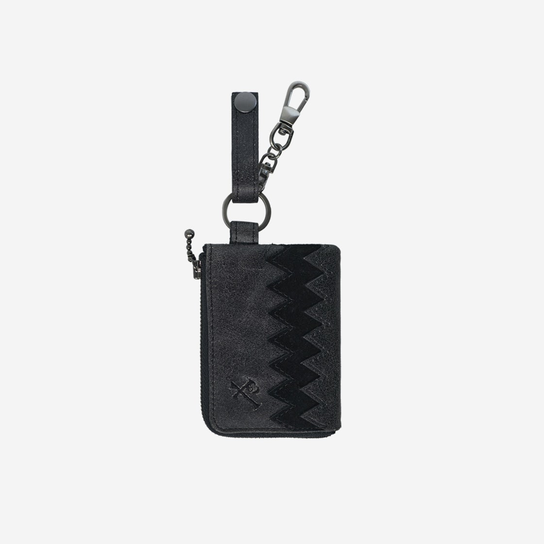 PL5PWA4400B0 [프리오더] Polyteru Zigzag Card Wallet Black - #2
