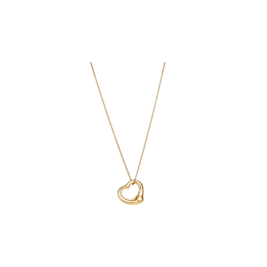 Tiffany & Co. Elsa Peretti Open Heart Pendant 18k Yellow Gold