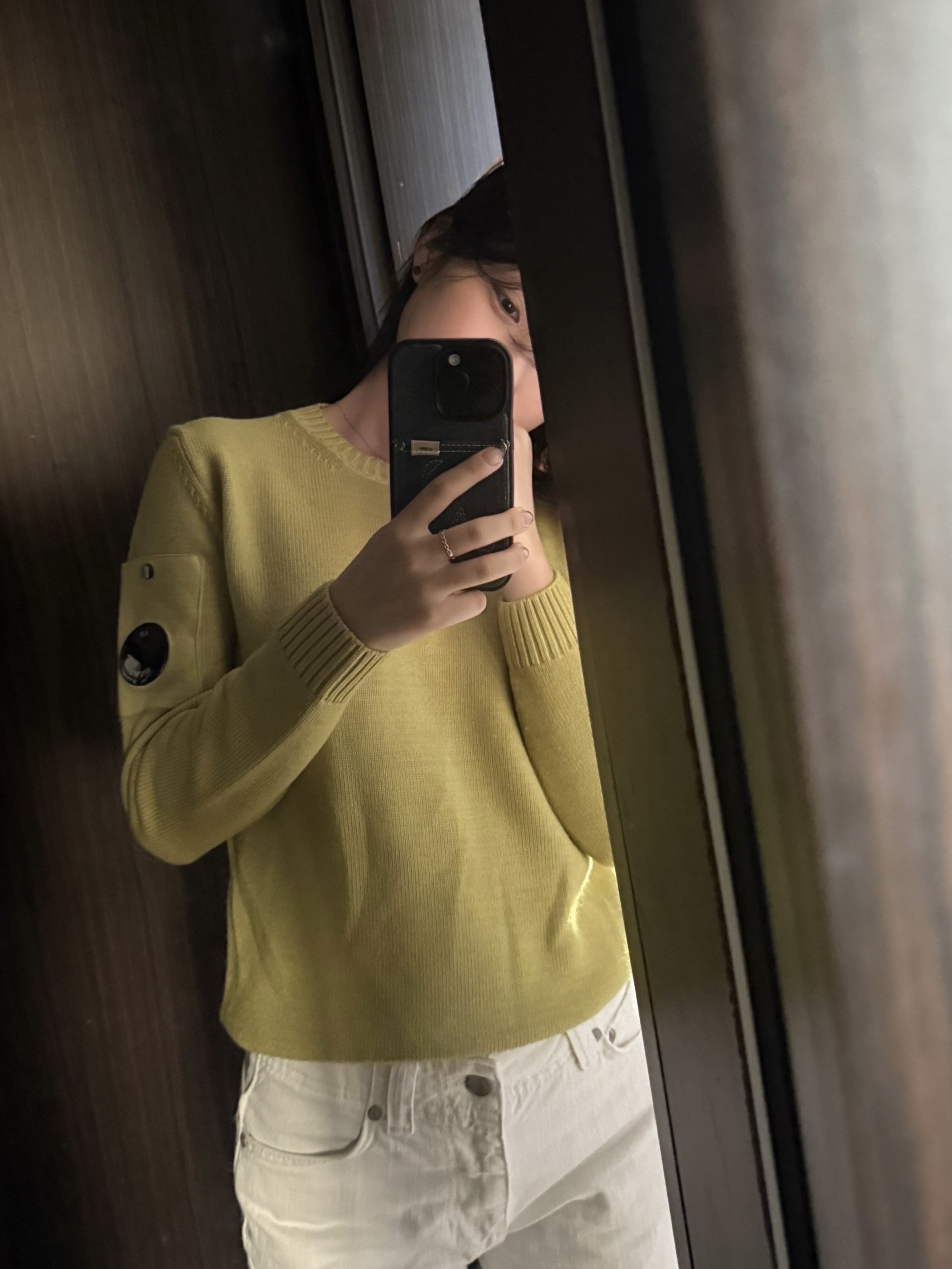 (Kids) C.P. Company Fleece Sweatshirt Lime - 24FW 착용 스타일