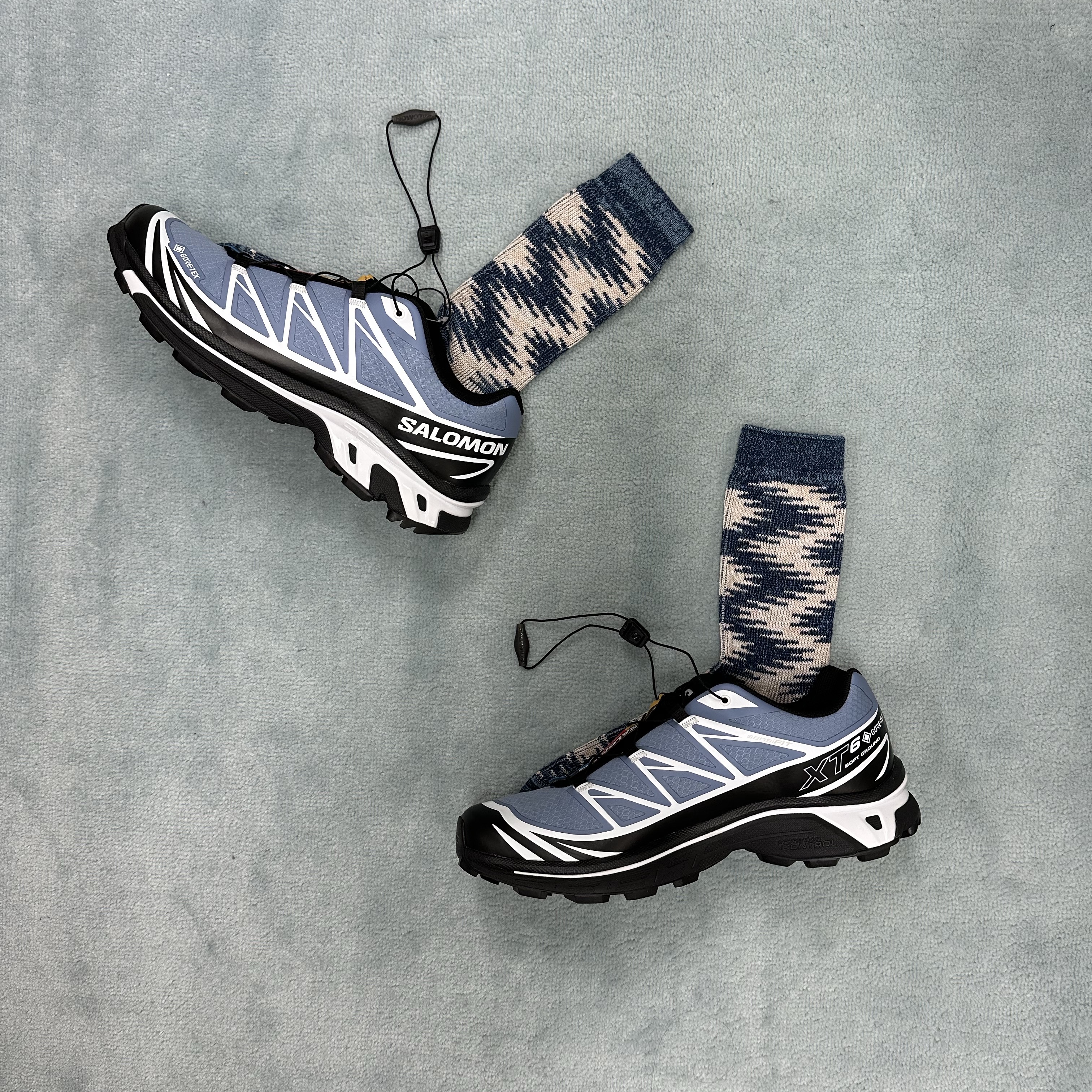 Salomon XT-6 GTX Black Infinity 착용 스타일 - 1