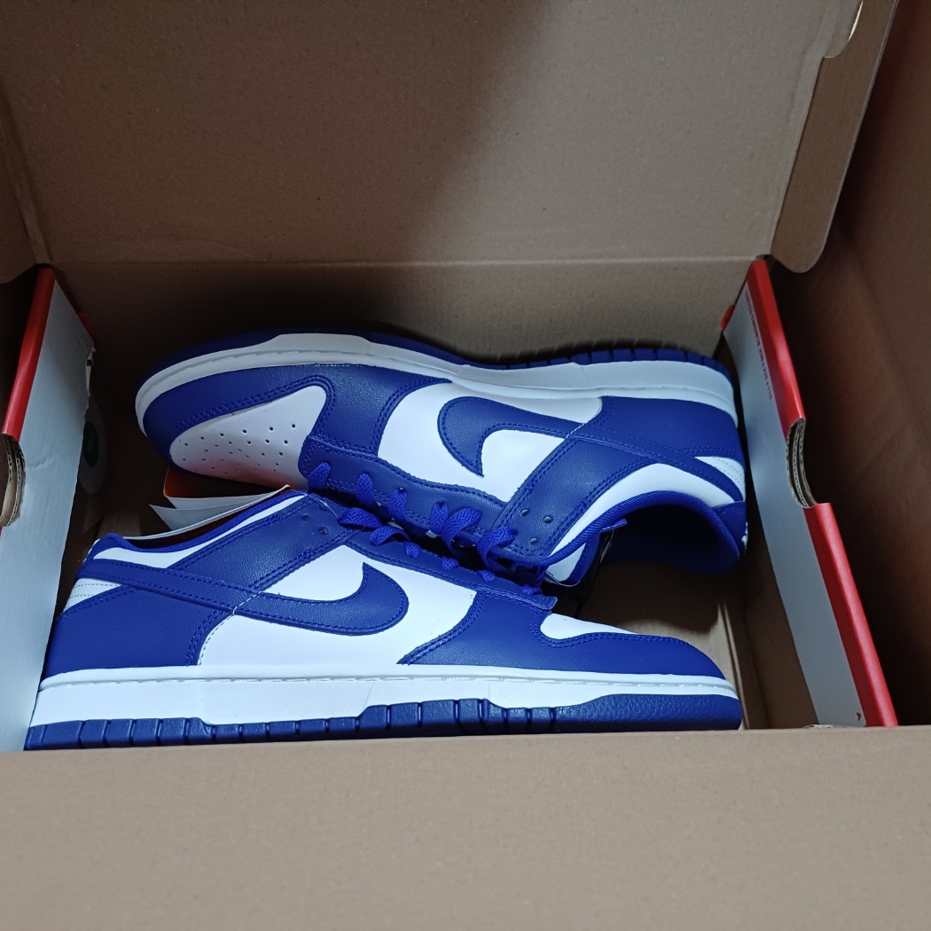 Nike Dunk Low Retro White Concord 착용 스타일 - 1