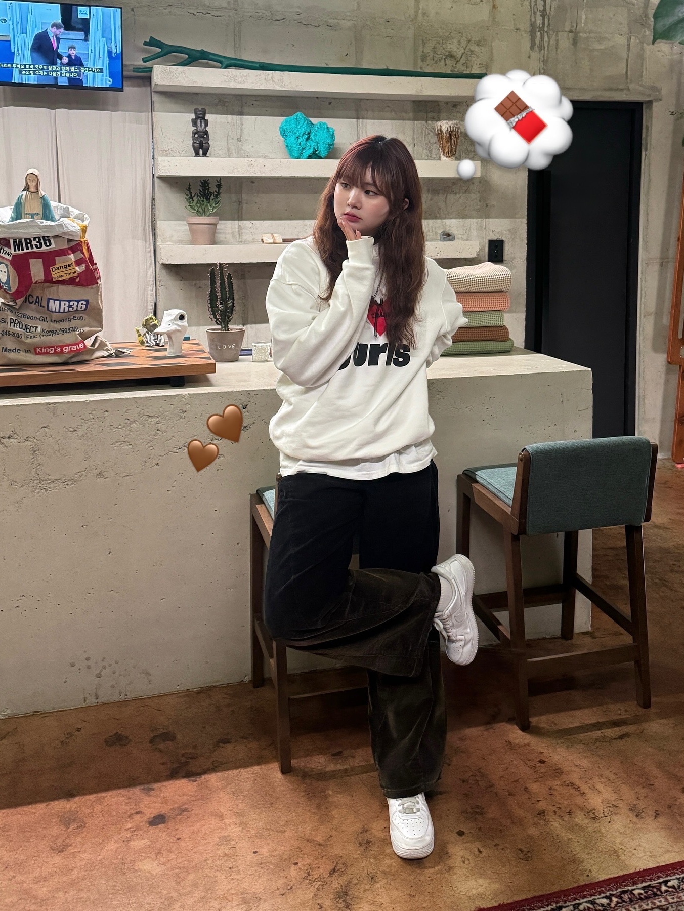 (W) Nike Air Force 1 '07 Low White 착용 스타일 - 4