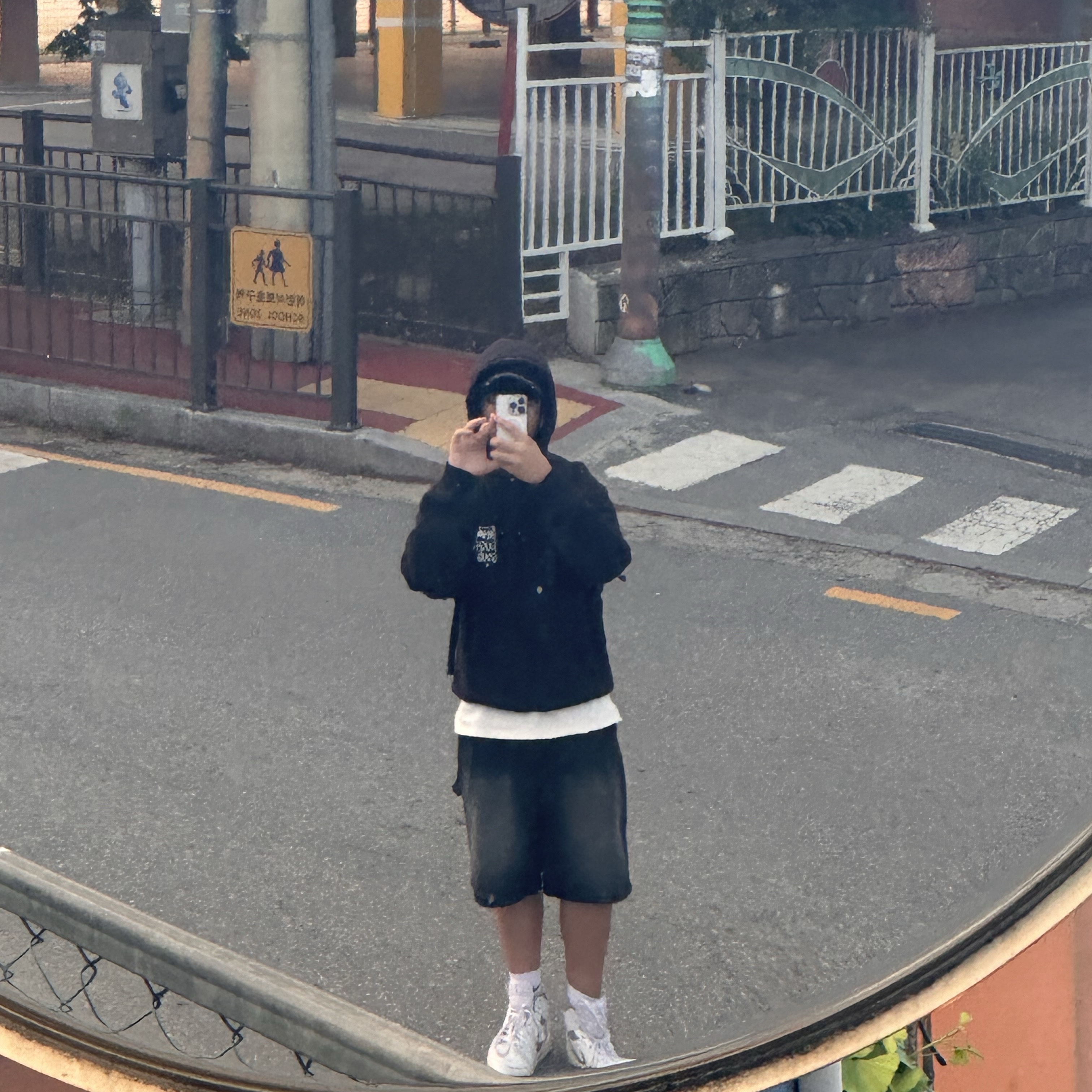The North Face Big Shot Black, Stussy Tough Gear Hoodie Black 착용 스타일
