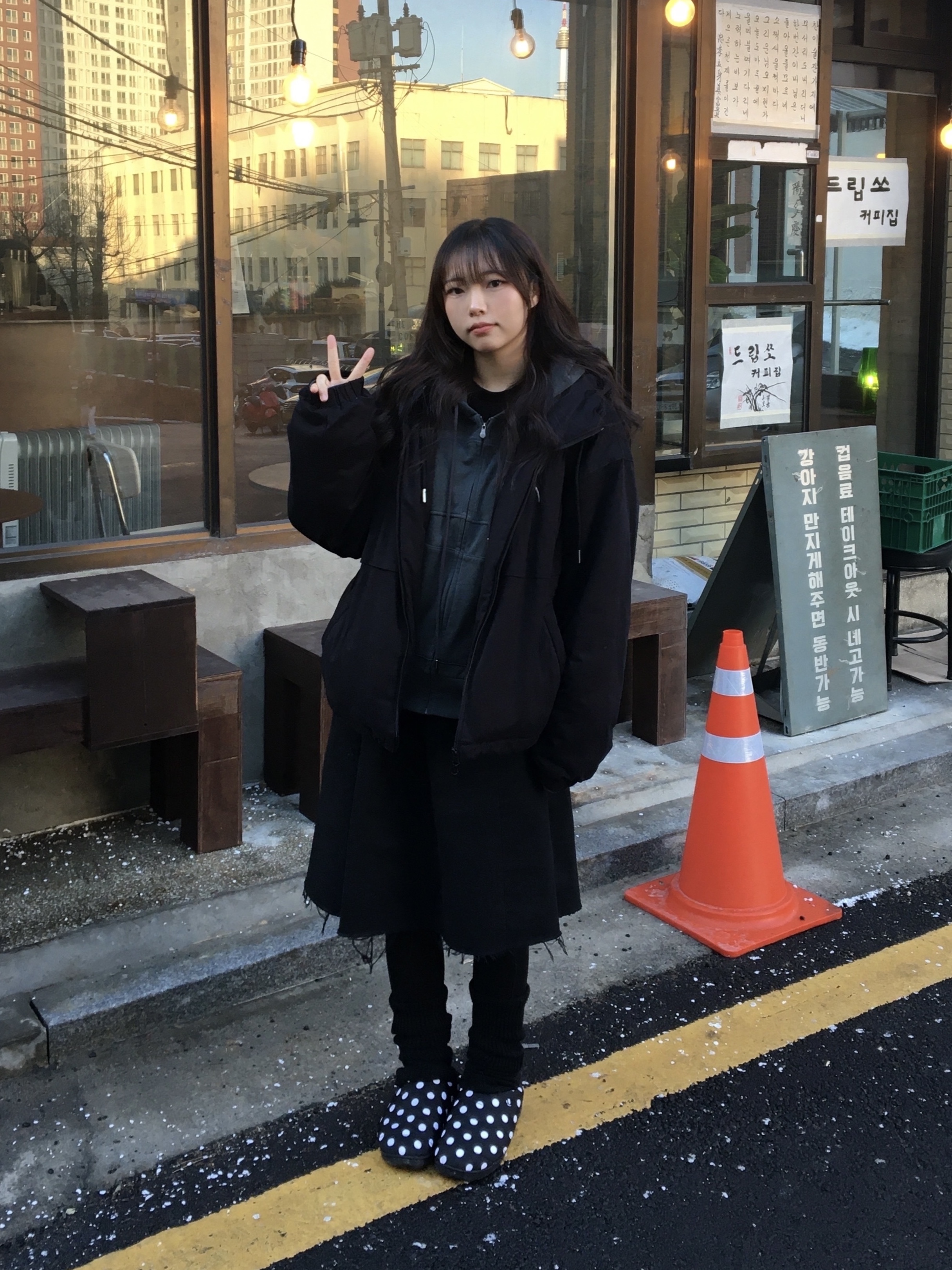스부 퍼머넌트 F-라인 닷 착용 스타일 - 2