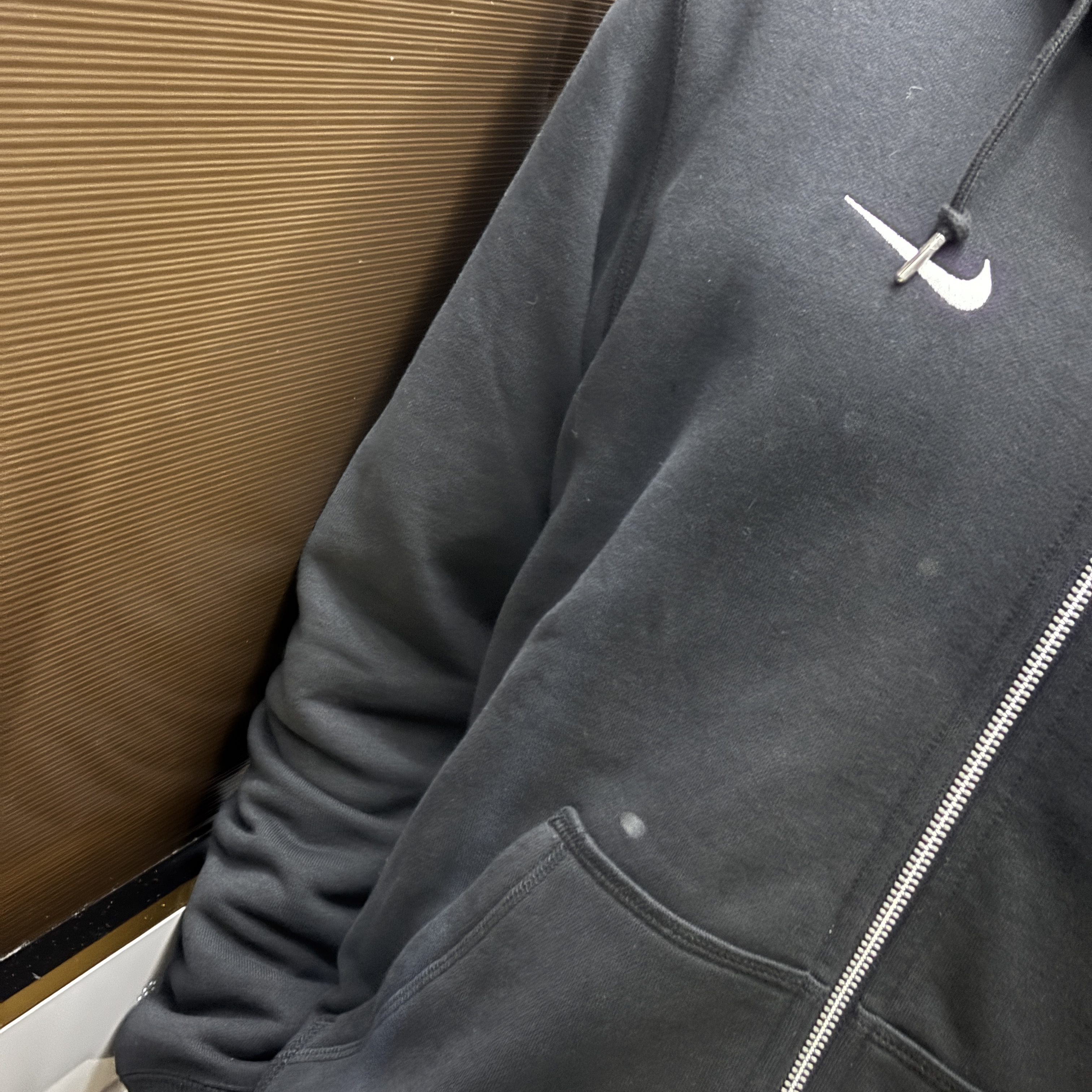 Nike NSW Classic Full Zip Hoodie Black - Asia 착용 스타일