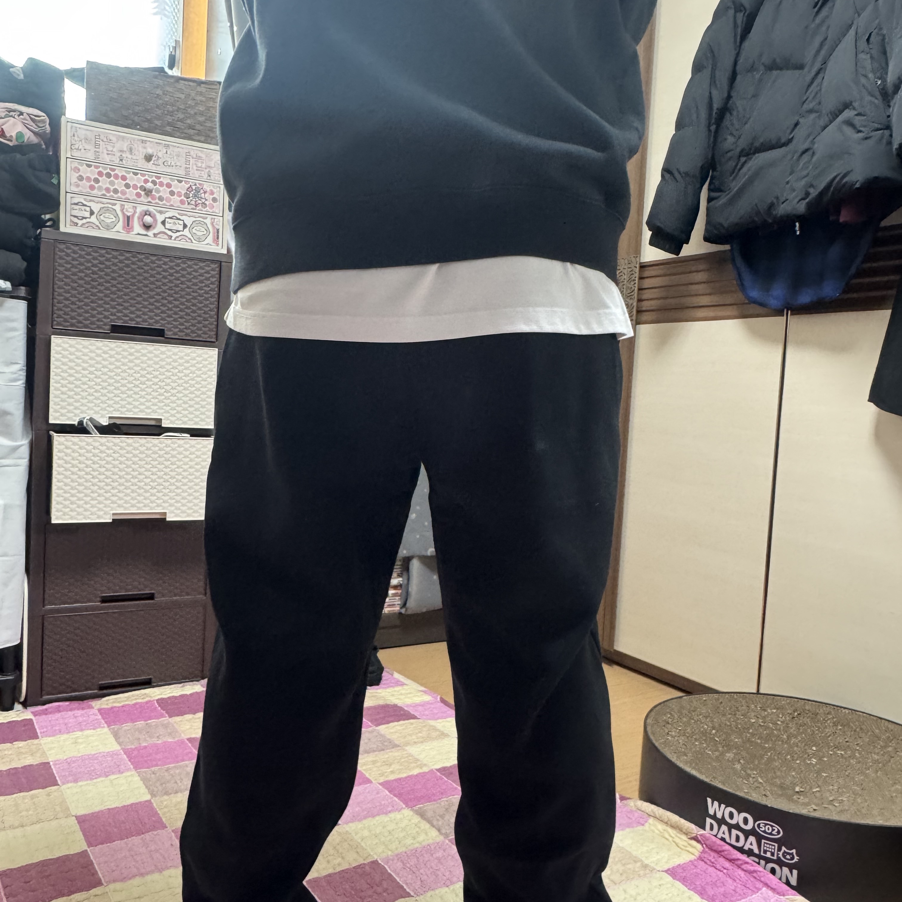 나이키 ACG 렁스 써마핏 리펠 터프 플리스 팬츠 블랙 - 아시아, 나이키 ACG 써마핏 풀오버 플리스 후드 블랙 다크 스모크 그레이 - 아시아 착용 스타일 - 3