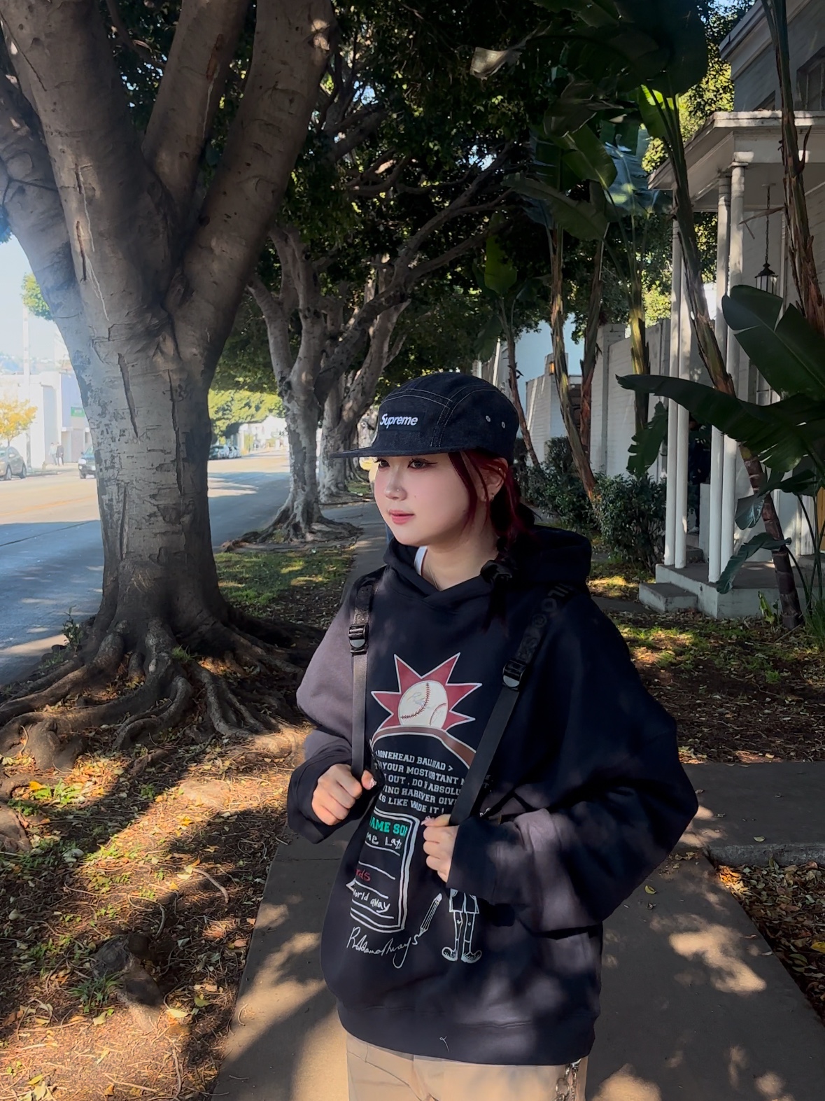 Problemallways Referee Hoodie Navy, Supreme Wool Camp Cap Denim - 24FW 착용 스타일 - 2