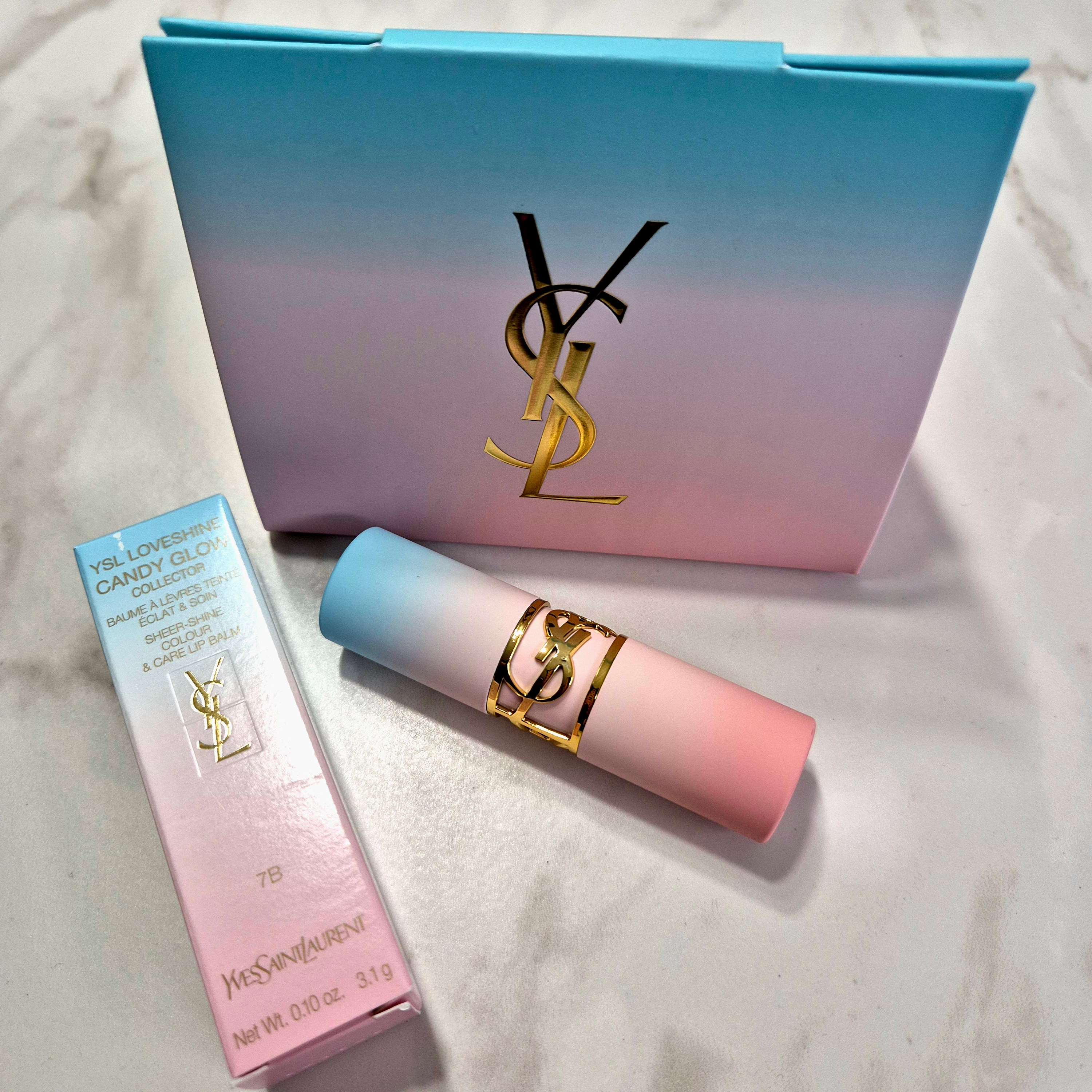 Yves Saint Laurent Candy Glow Butter Balm 5B Nude Crush 착용 스타일
